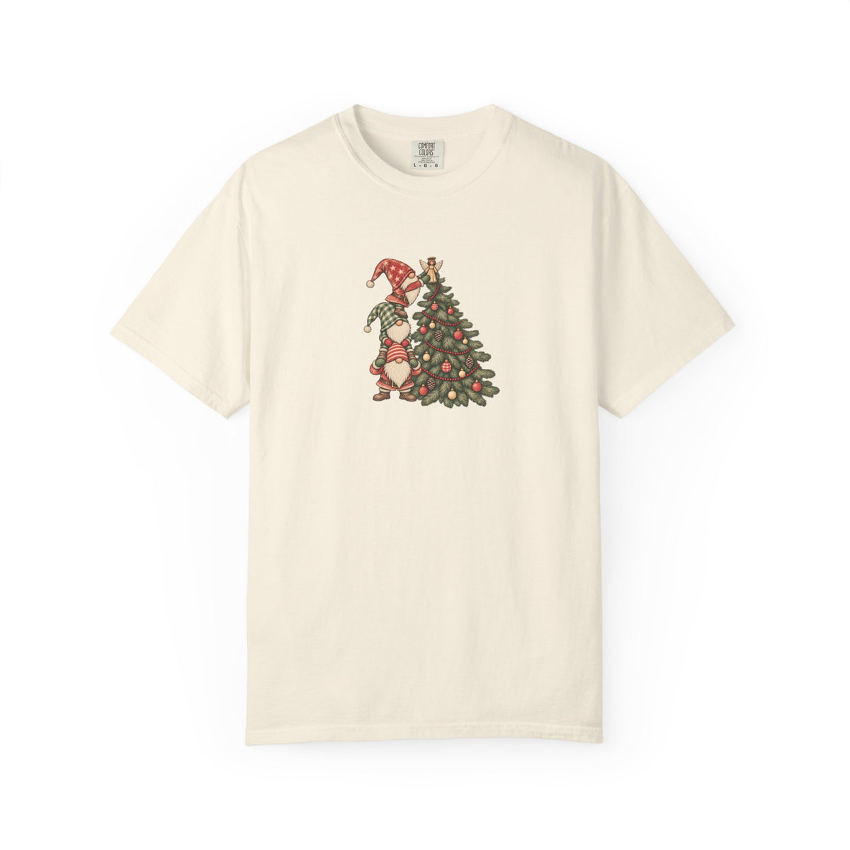 Christmas Gnome Graphic Tee | Cute Holiday Comfort Colors Shirt