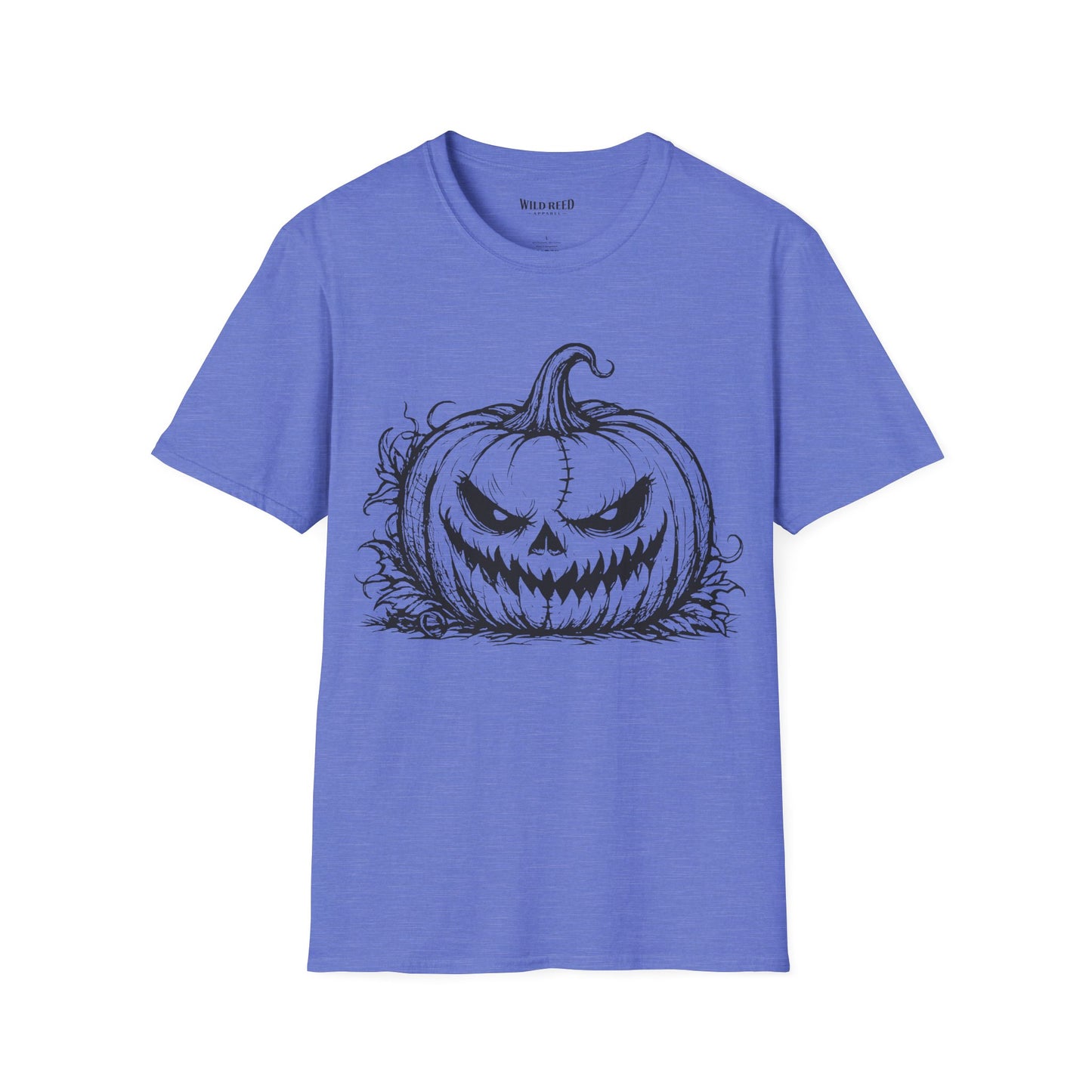 Vintage Sinister Jack O'Lantern Halloween Graphic T-Shirt | Spooky Pumpkin Tee