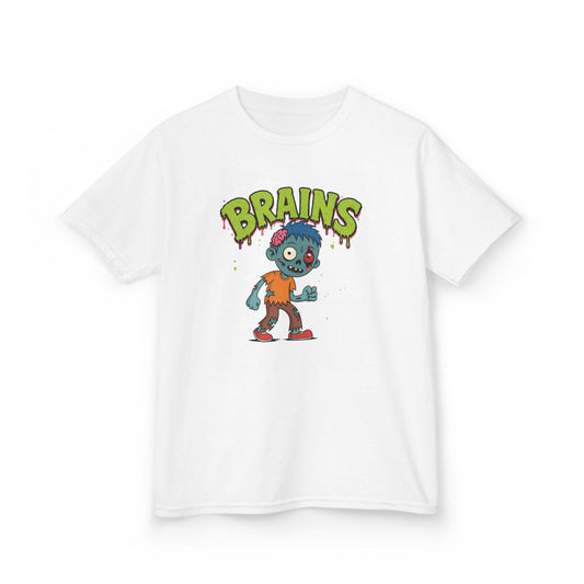 Brains Zombie Kids Halloween T-Shirt