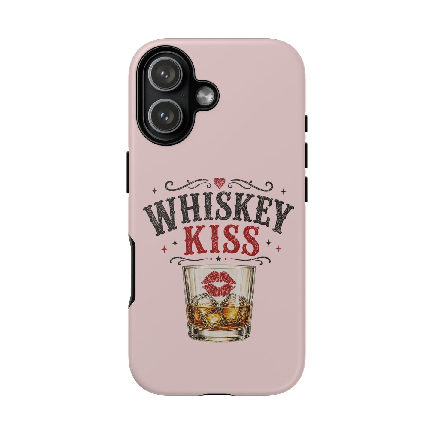 Whiskey Kiss Phone Case, Western Cowgirl Phone Case, Country Girl iPhone & Samsung Case, Cute Whiskey Lover Gift, Matte or Glossy