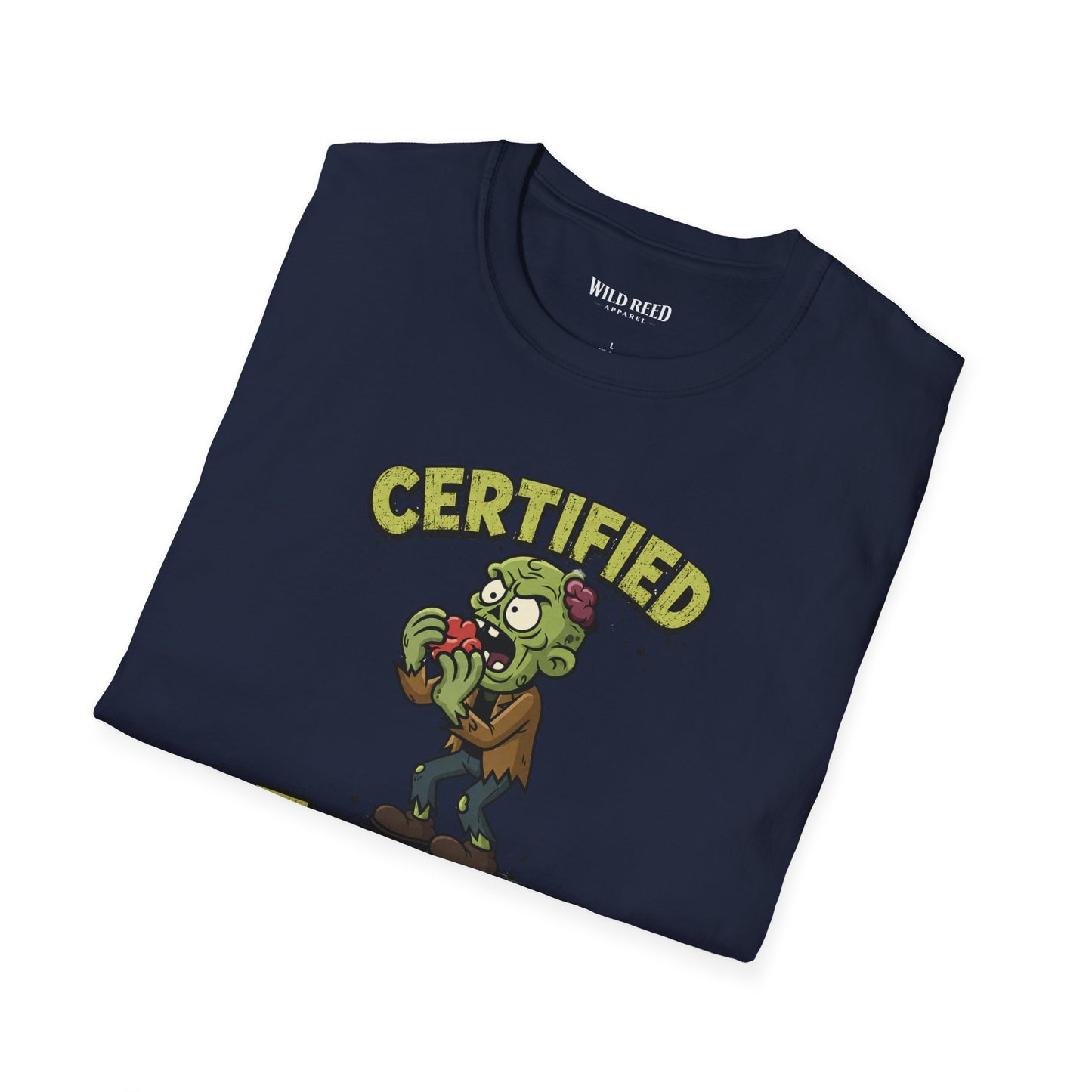 Certified Foodie Funny Zombie Graphic Tee