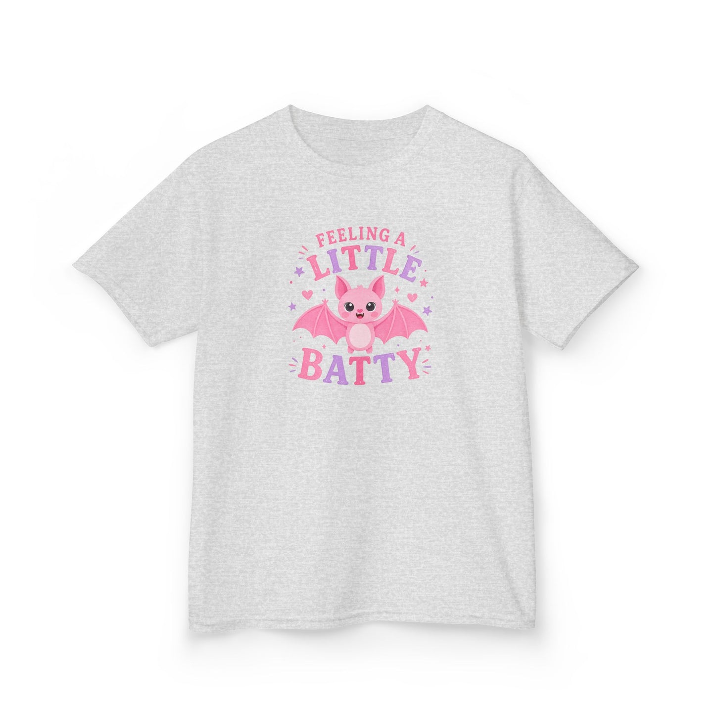 Feeling a Little Batty Pink Kids Halloween T-Shirt