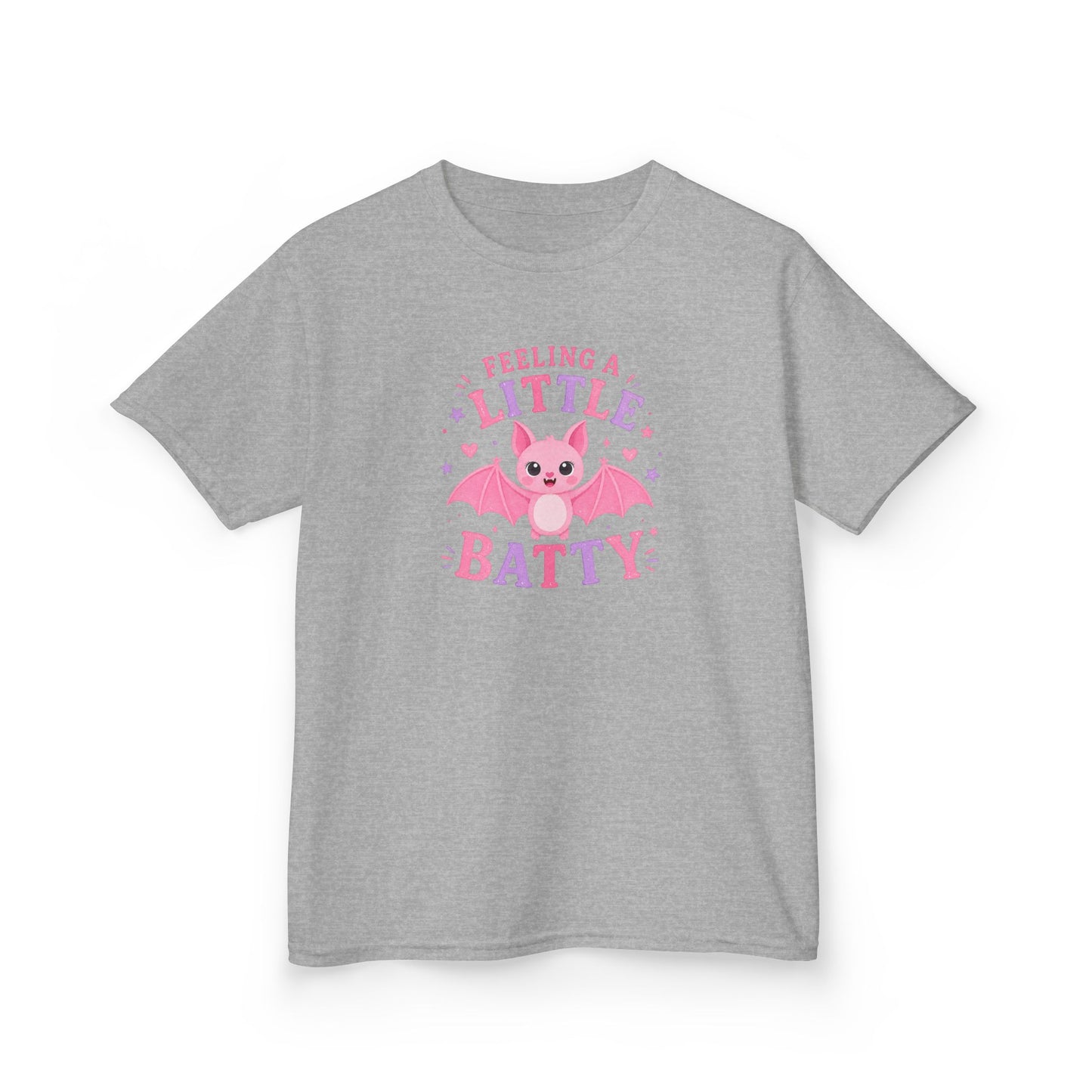Feeling a Little Batty Pink Kids Halloween T-Shirt
