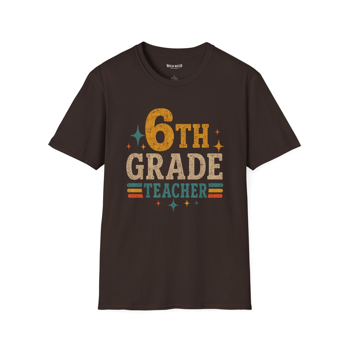 6th Grade Teacher Shirt, Retro Teacher Tee, Sixth Grade Shirt, Back to School Shirt, Teacher Gift, Classroom Shirt, Educator Tee
