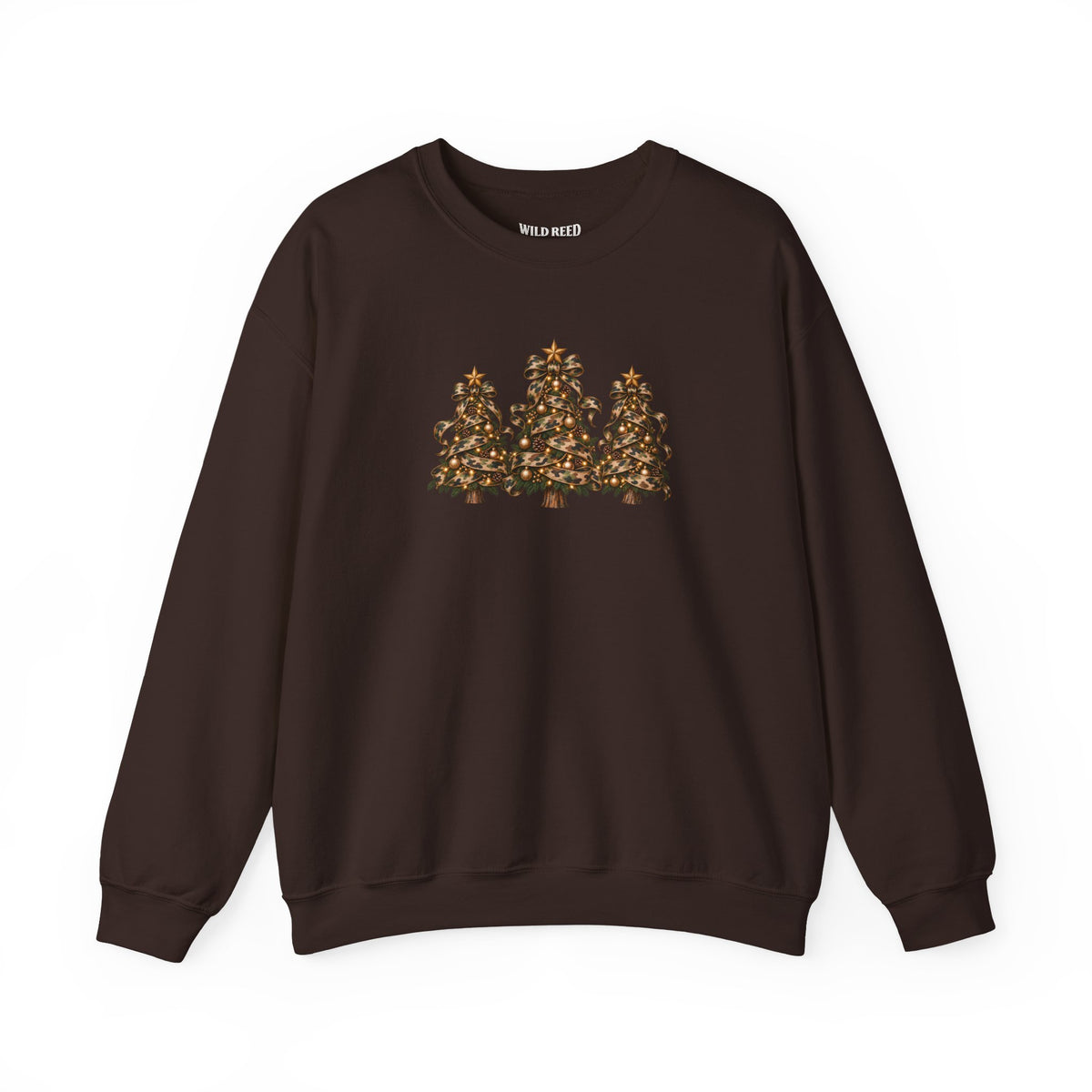 Camo Christmas Trees Sweatshirt | Rustic Holiday Crewneck