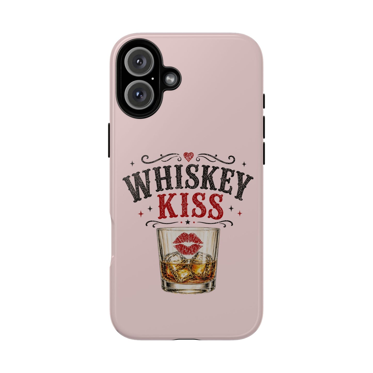 Whiskey Kiss Phone Case, Western Cowgirl Phone Case, Country Girl iPhone & Samsung Case, Cute Whiskey Lover Gift, Matte or Glossy