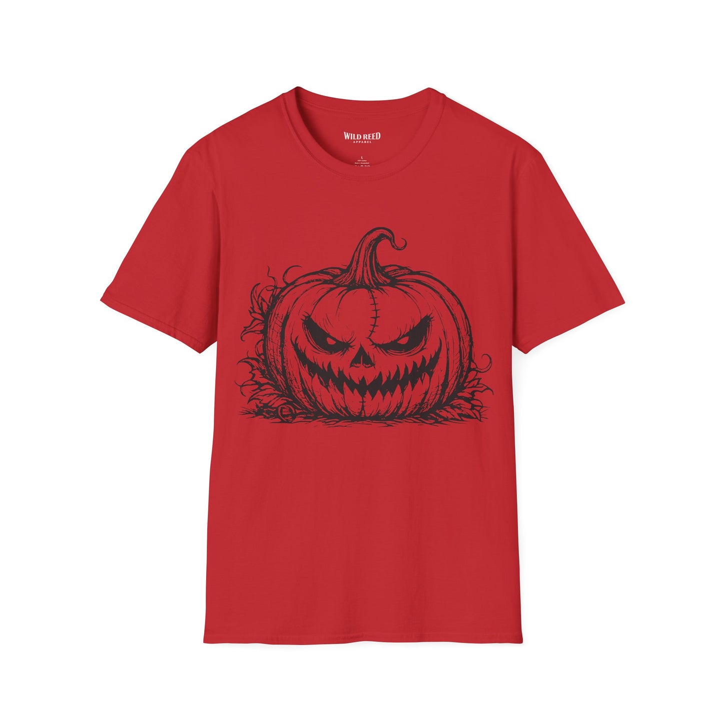 Vintage Sinister Jack O'Lantern Halloween Graphic T-Shirt | Spooky Pumpkin Tee