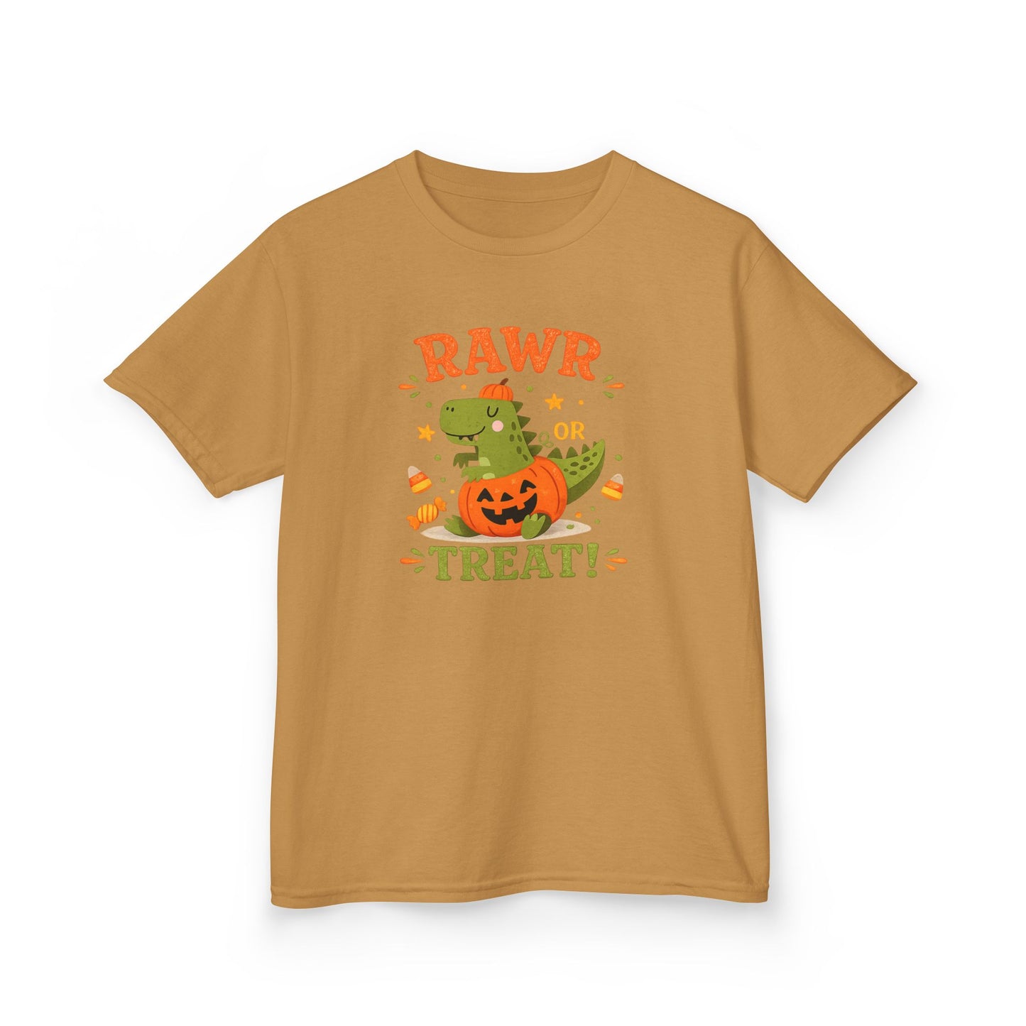 Rawr or Treat Dinosaur Kids Youth Halloween T-Shirt
