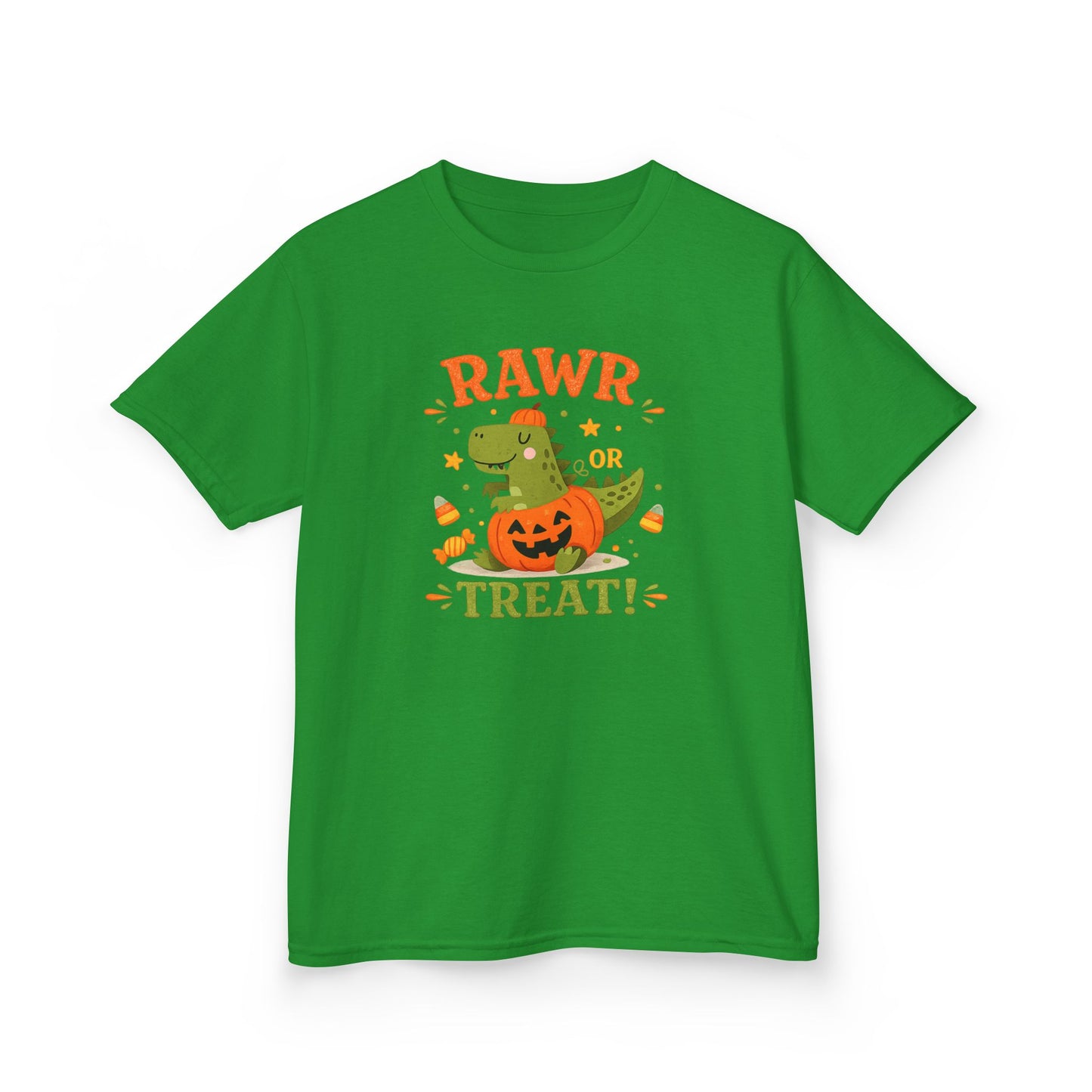 Rawr or Treat Dinosaur Kids Youth Halloween T-Shirt
