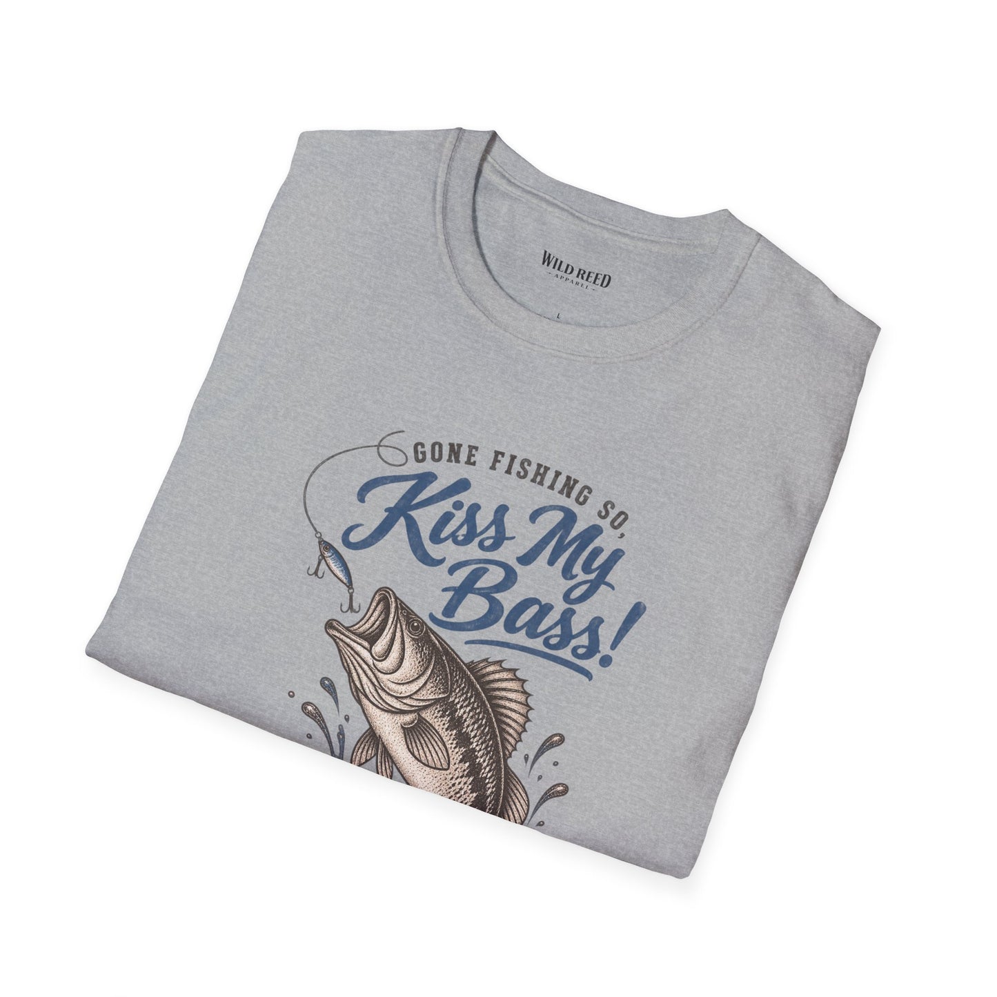 O’Fishally Retired Kiss My Bass Fishing Retirement T-Shirt
