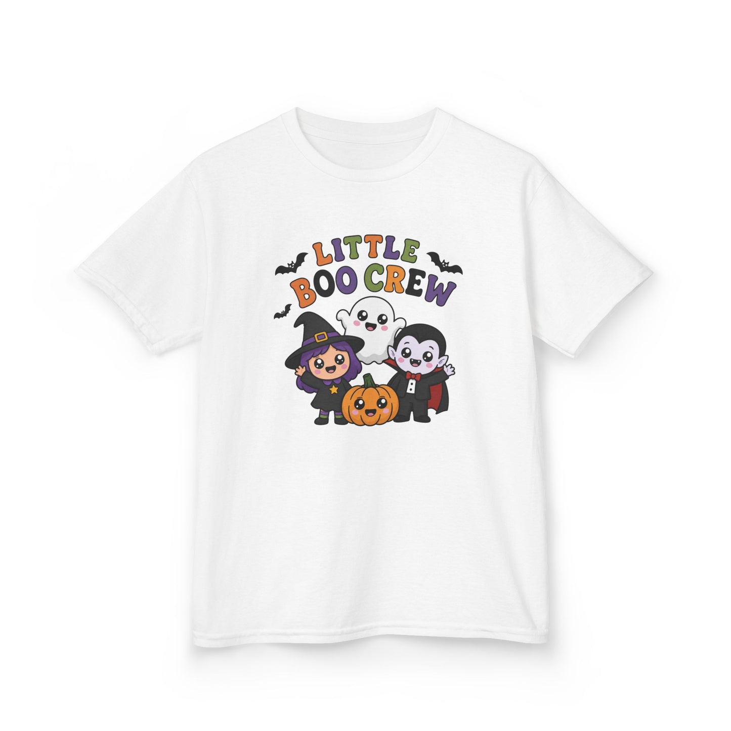 Little Boo Crew Kids T-Shirt | Cute Halloween Friends Youth Graphic Tee for Boys & Girls