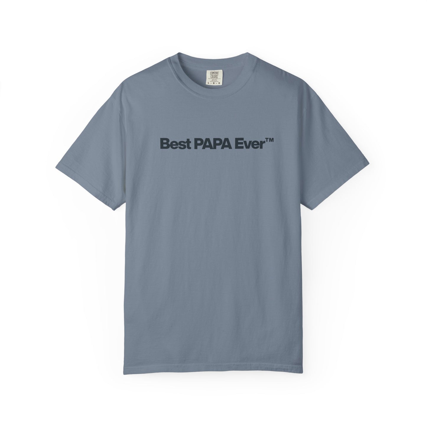 Best PAPA Ever™ Shirt, Father’s Day Graphic Tee, Minimal Dad Shirt, Grandpa Gift, Neutral Vintage Family Tee