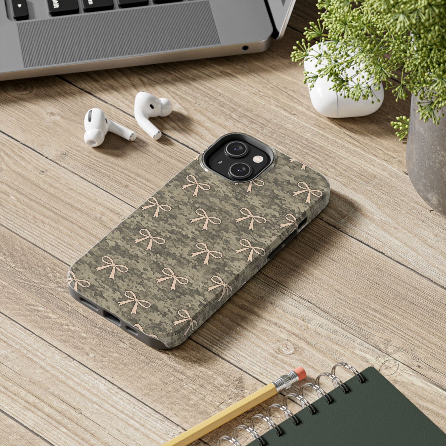 Camo Pink Bow Phone Case – Cute Western Aesthetic