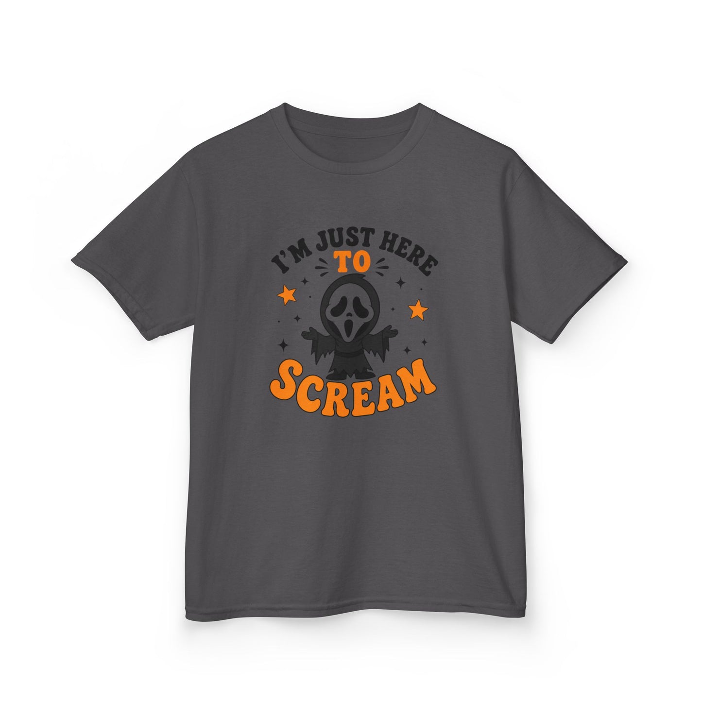 I'm Just Here to Scream Kids Shirt