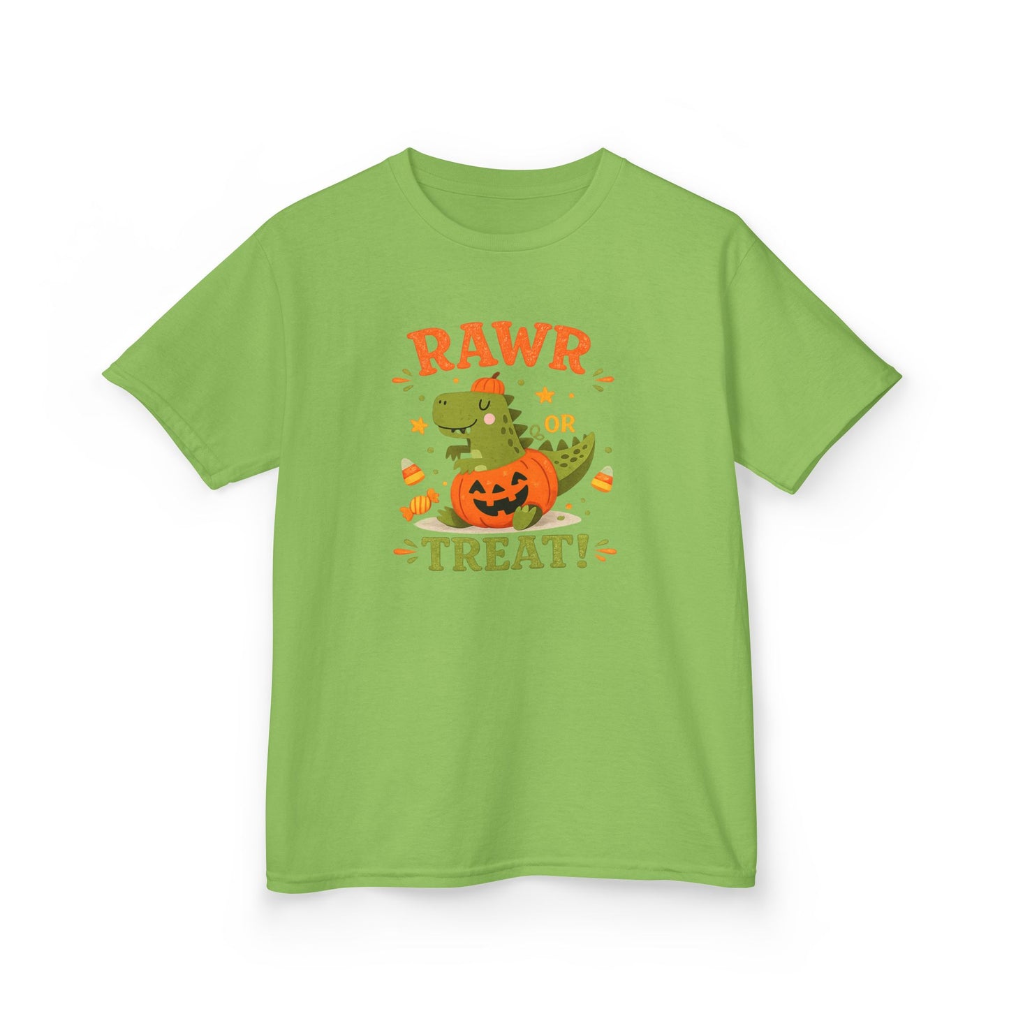 Rawr or Treat Dinosaur Kids Youth Halloween T-Shirt