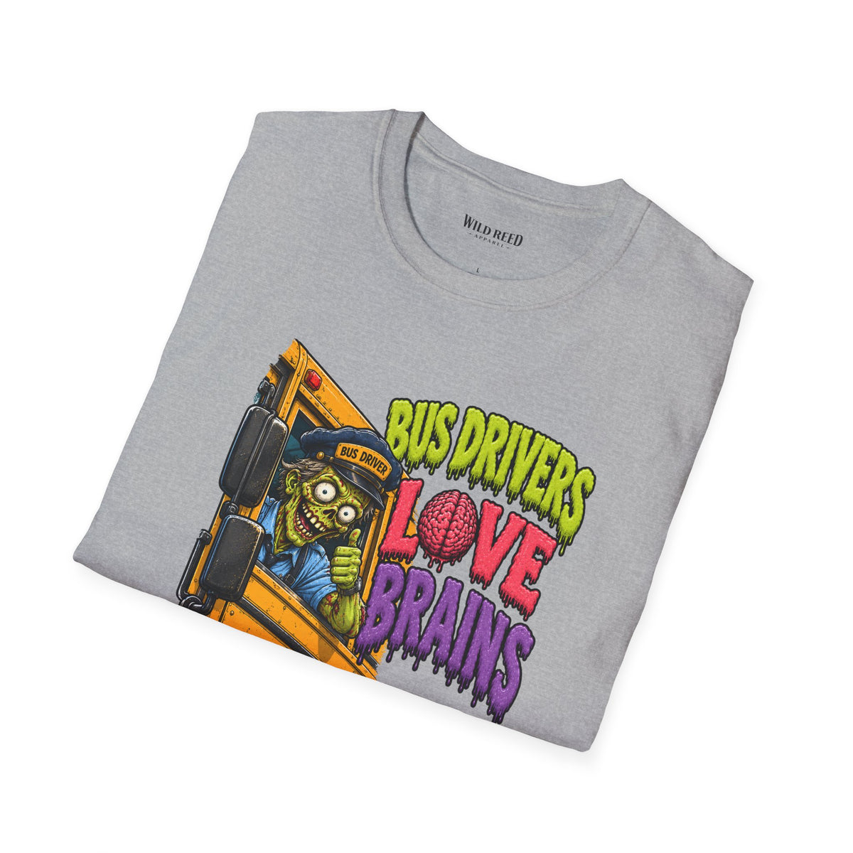 Bus Drivers Love Brains Shirt | Funny Halloween Bus Driver Tee