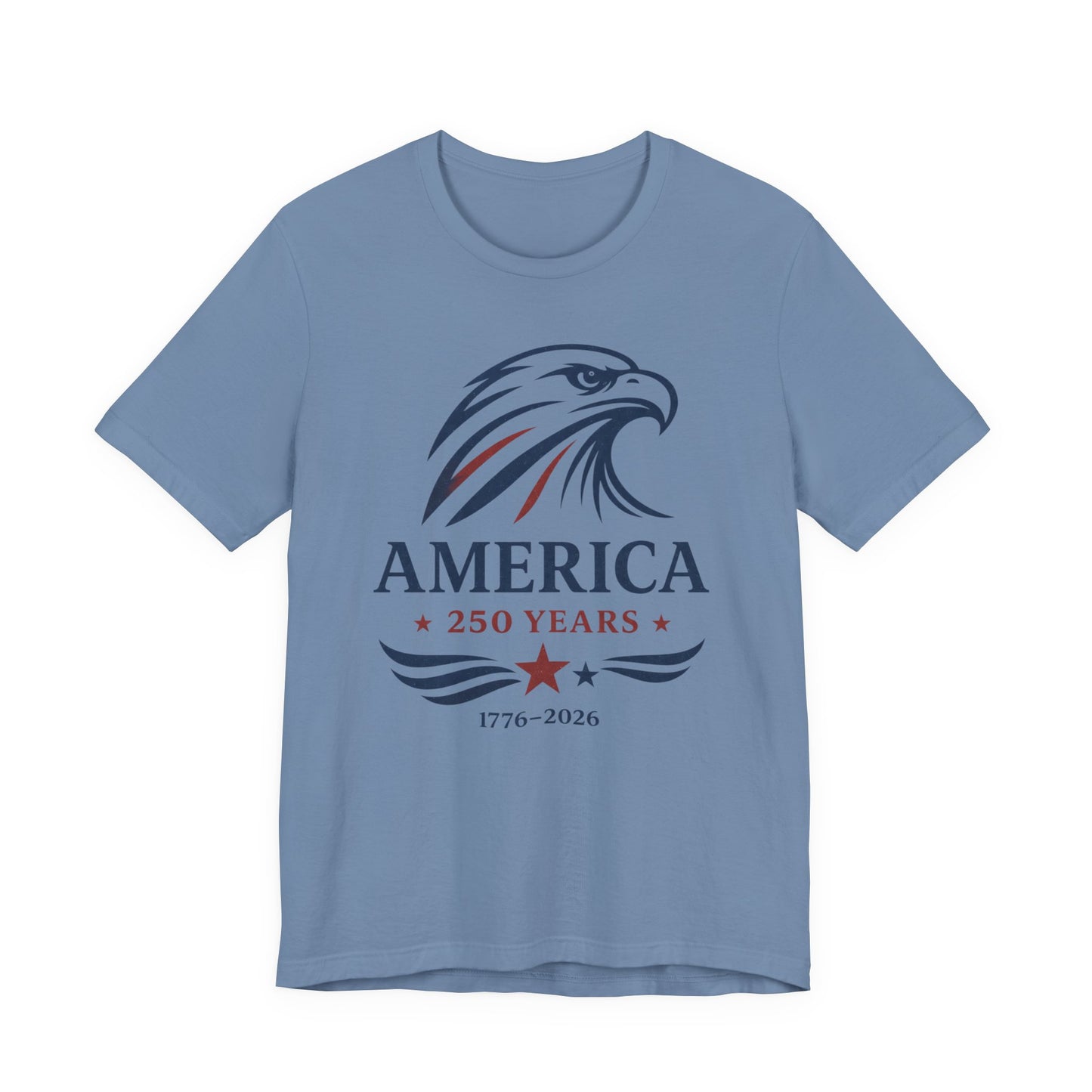 America 250 Years Eagle Graphic Tee • 1776–2026 Patriotic Shirt • Vintage USA Independence T-Shirt • Wild Reed Apparel