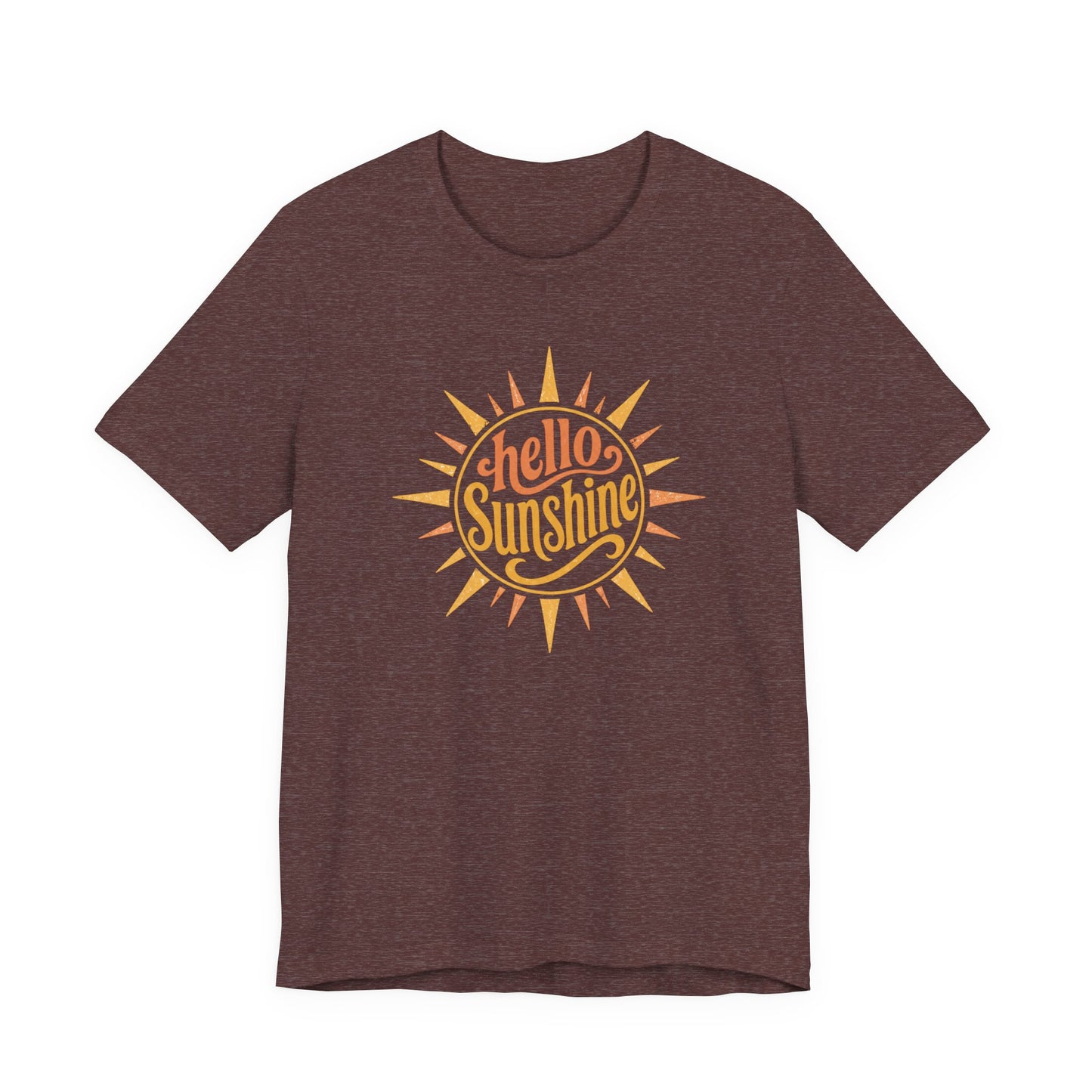 Hello Sunshine Retro Graphic Tee | Bella Canvas Summer Shirt | Vintage Sunshine Shirt | Cute Vacation Tee | Wild Reed Apparel