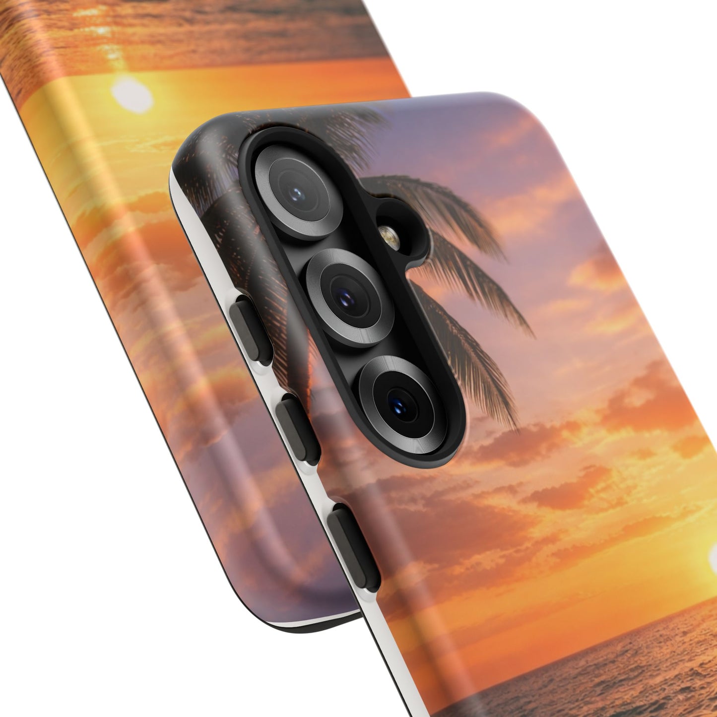 Golden Hour Beach Case — Tropical Palm Sunset Protective Case