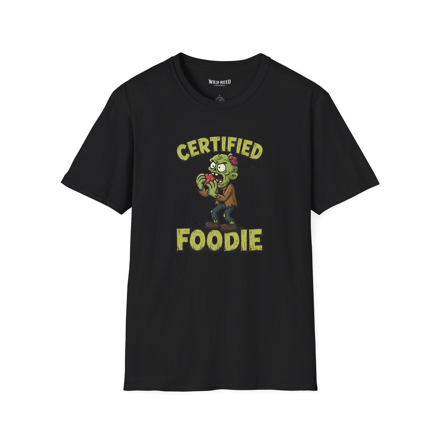 Certified Foodie Funny Zombie Graphic Tee