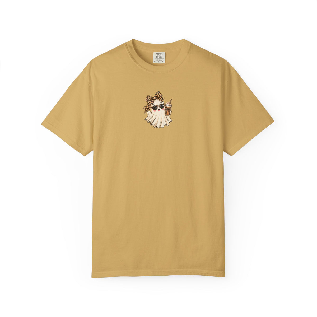 Leopard Ghost Halloween Comfort Colors Tee