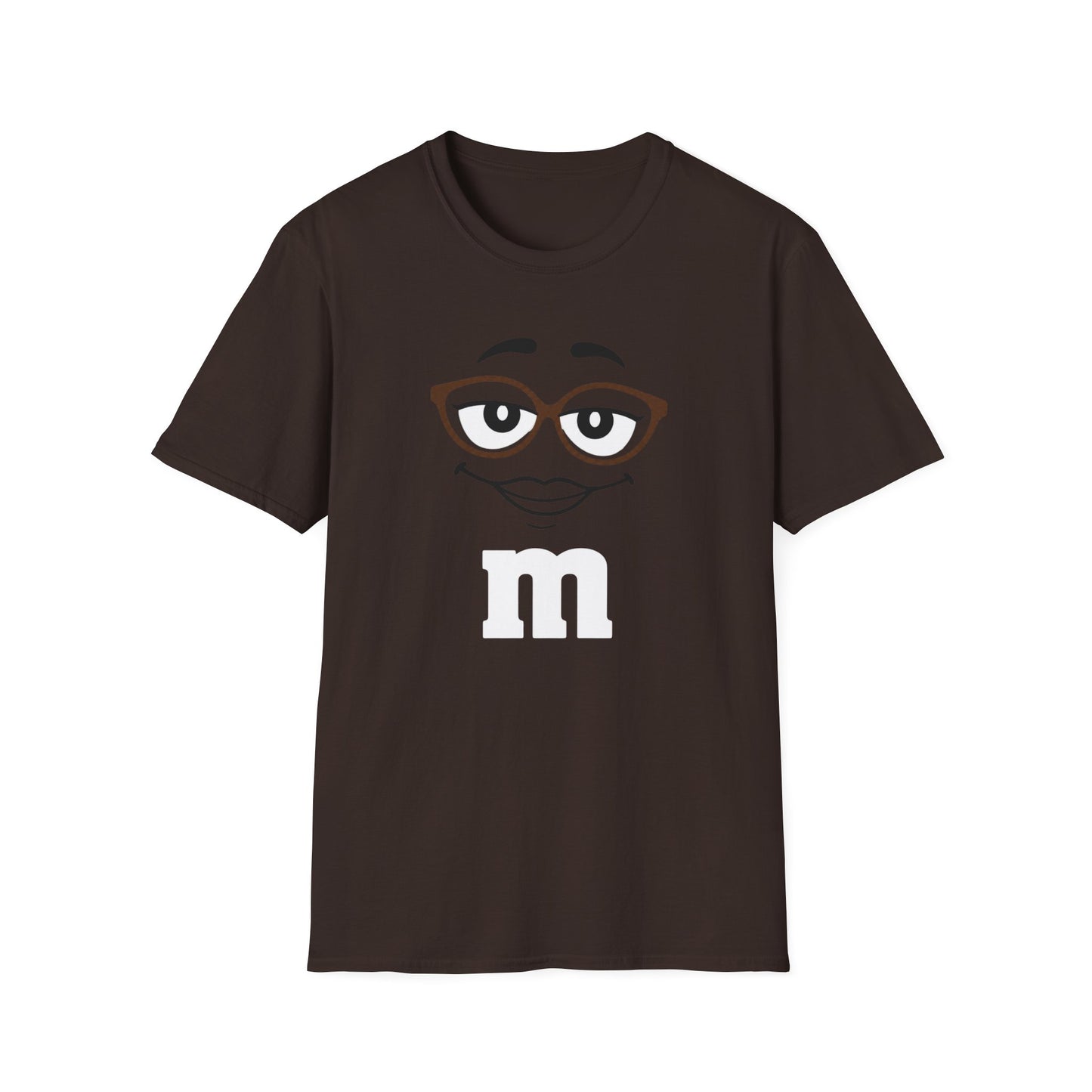Brown Candy Character Graphic Tee | Funny Brown Candy Face Shirt | Retro Candy Lover T-Shirt
