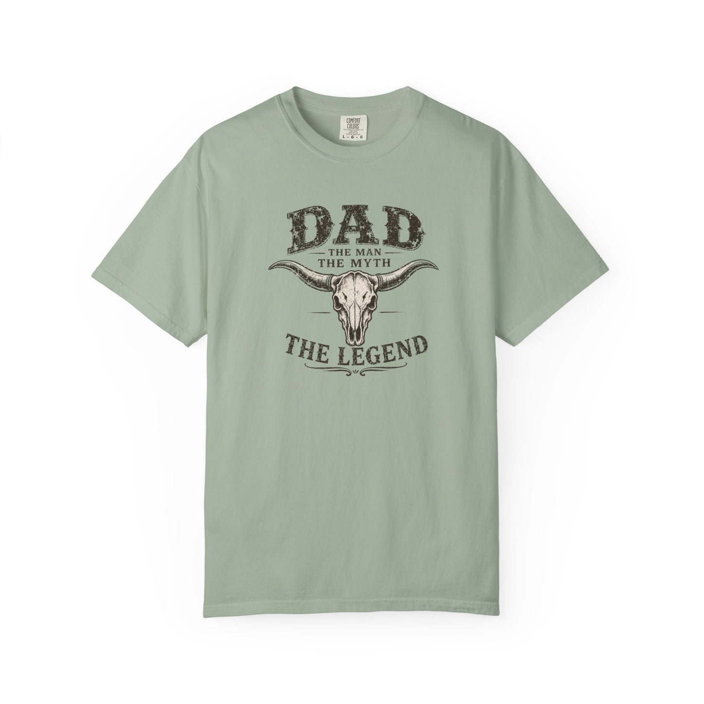 Western Dad Graphic Tee | Vintage Father’s Day Shirt | The Man The Myth The Legend Tee | Rustic Longhorn Dad Shirt