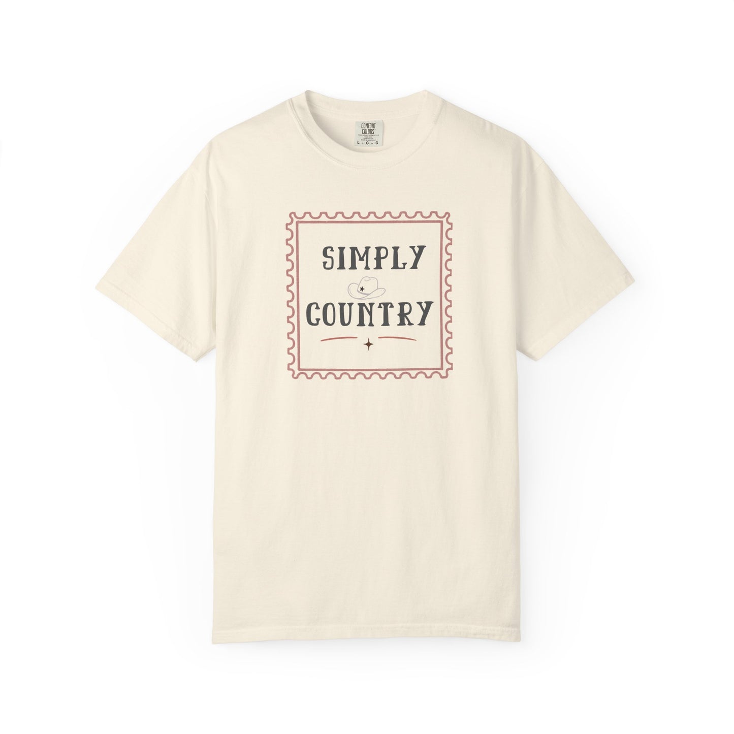 Simply Country Stamp Graphic Tee | Minimal Western Shirt | Wild Reed Apparel