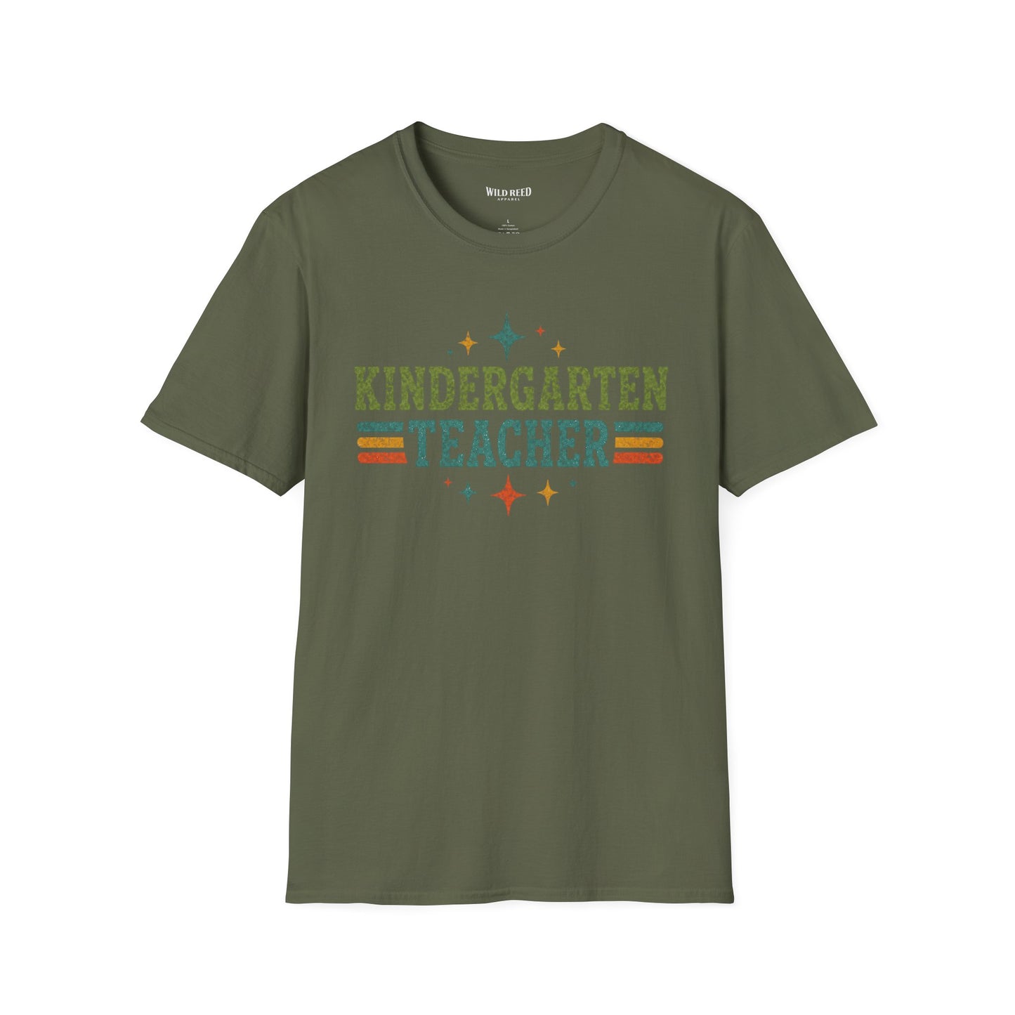 Kindergarten Teacher Shirt | Back to School Teacher Tee | Retro Grade Level Graphic T-Shirt