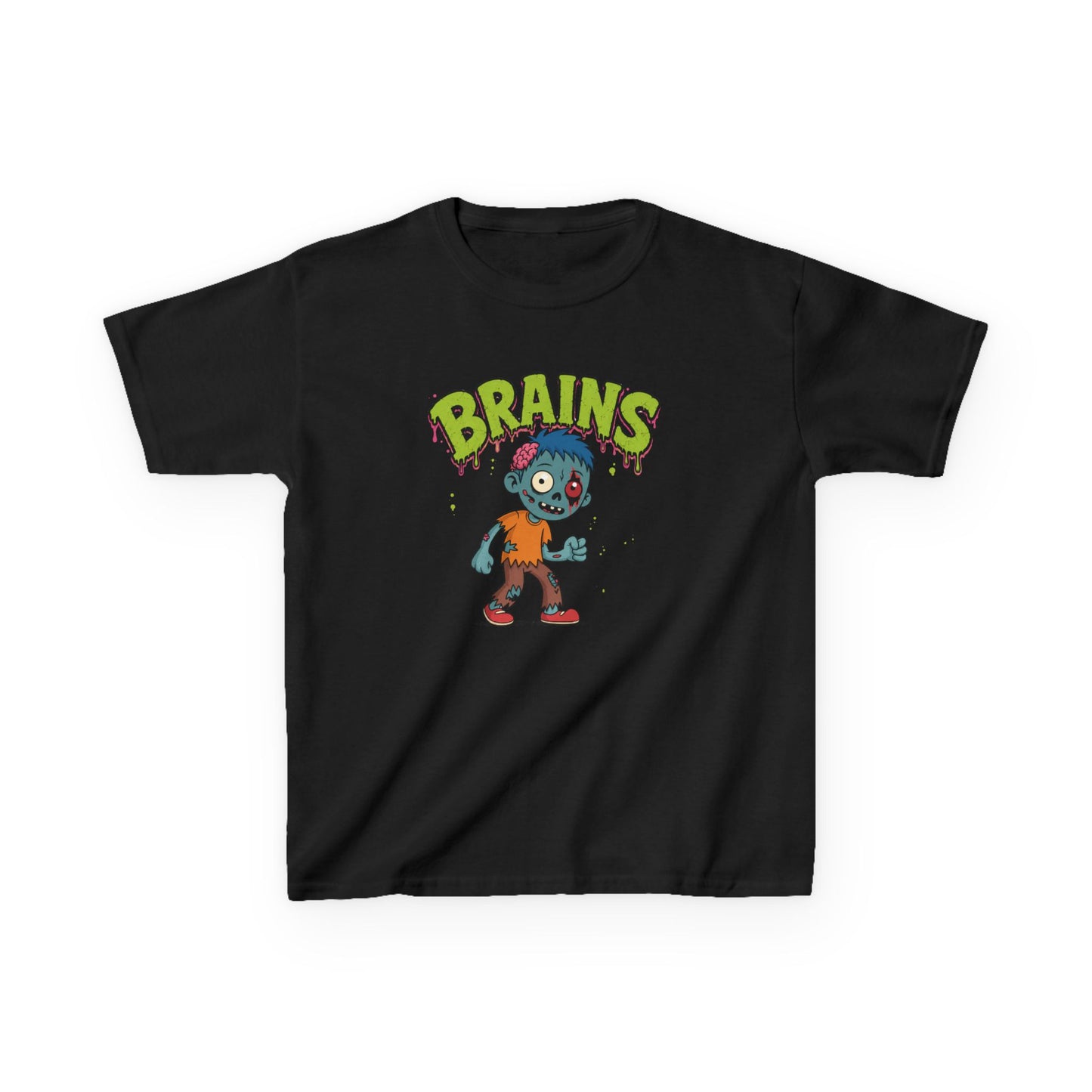 Brains Zombie Kids Halloween T-Shirt
