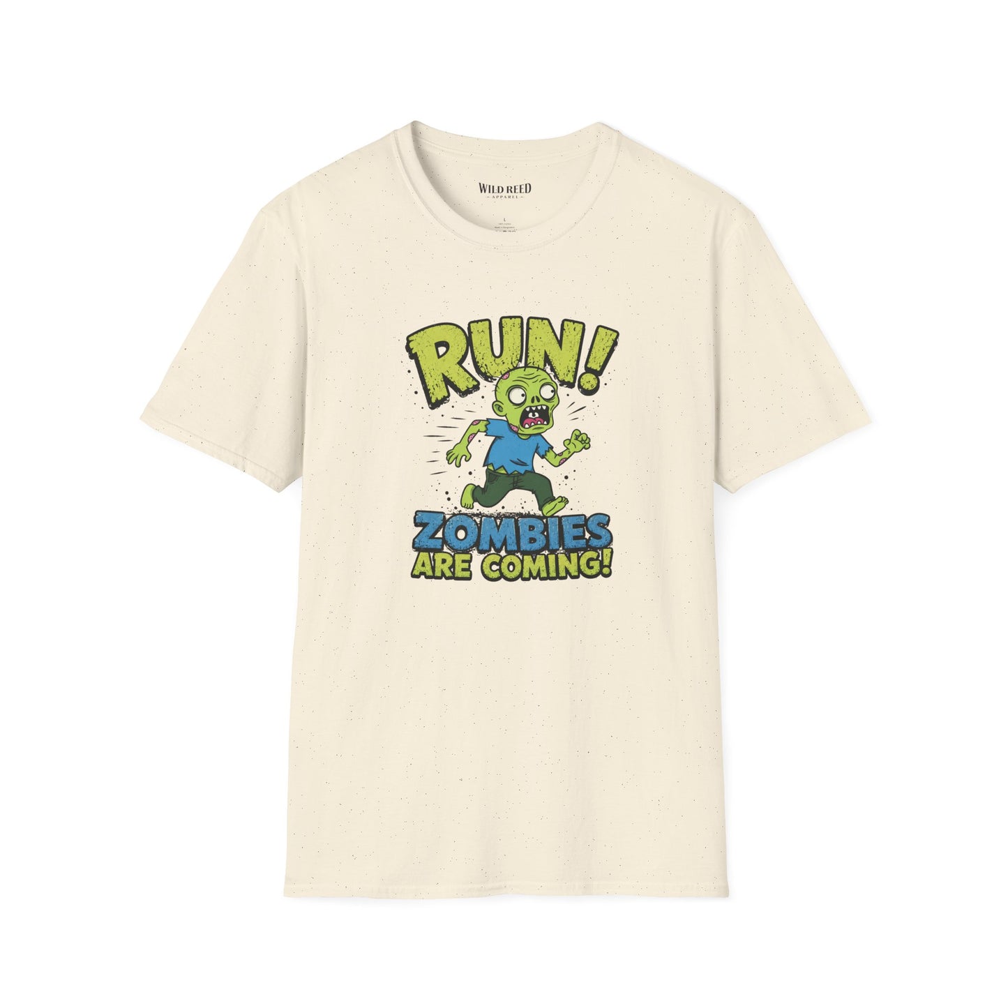 Run! Zombies Are Coming Funny Zombie Graphic Tee