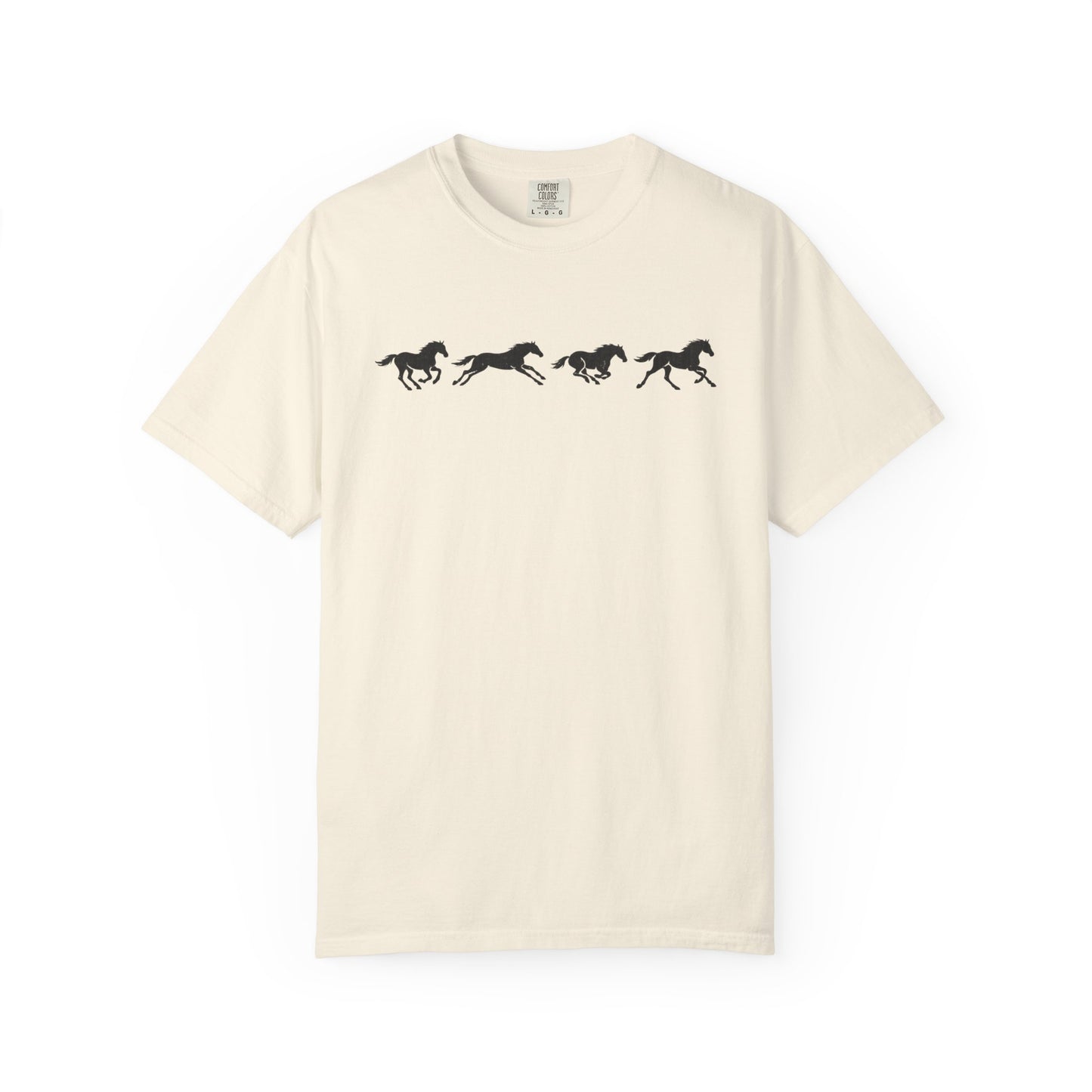 Running Horses Vintage Western Graphic Tee
