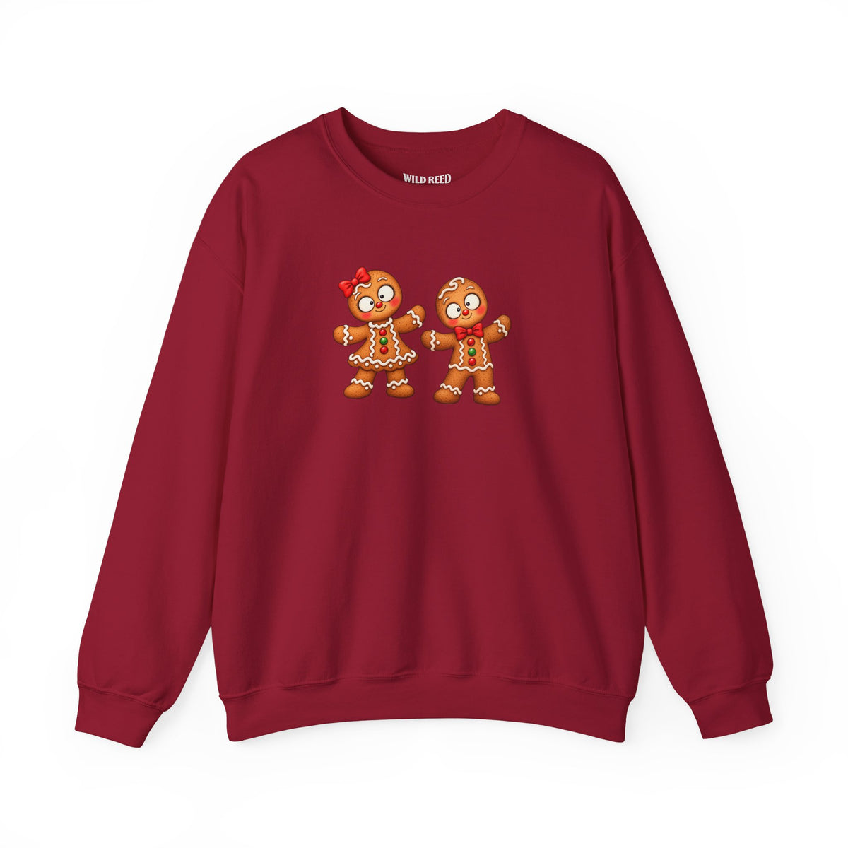 Gingerbread Couple Christmas Sweatshirt | Gildan 18000