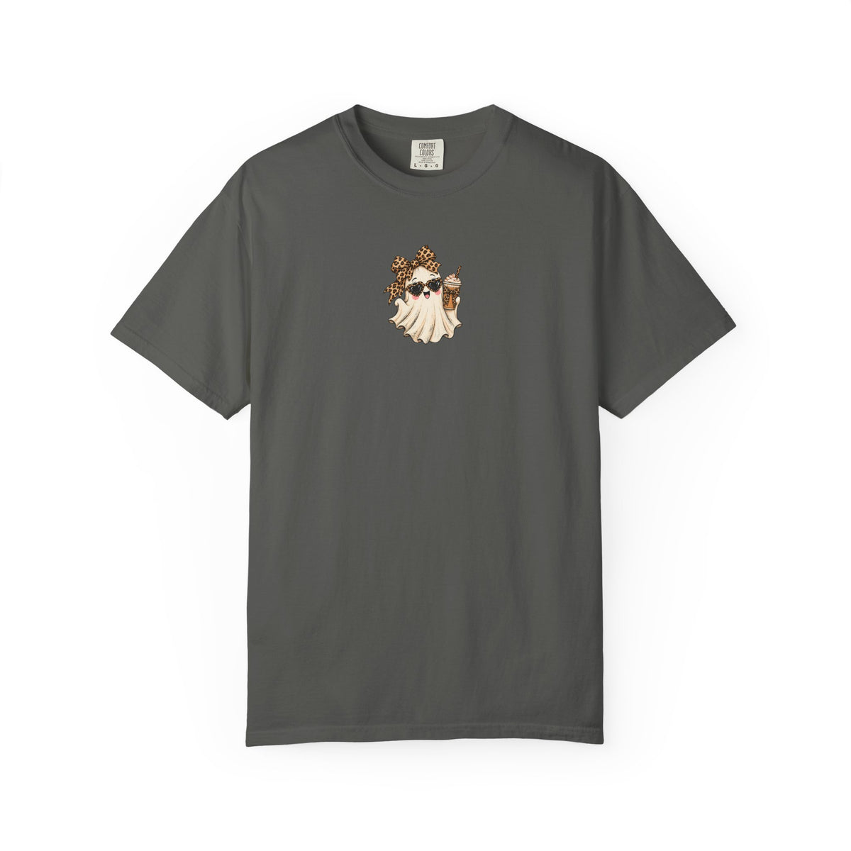 Leopard Ghost Halloween Comfort Colors Tee