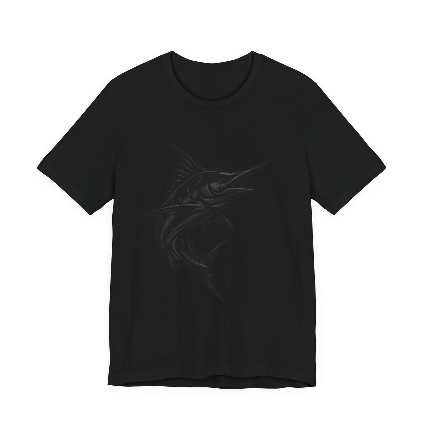 Black on Black Marlin Shirt • Stealth Collection • Wild Reed Apparel