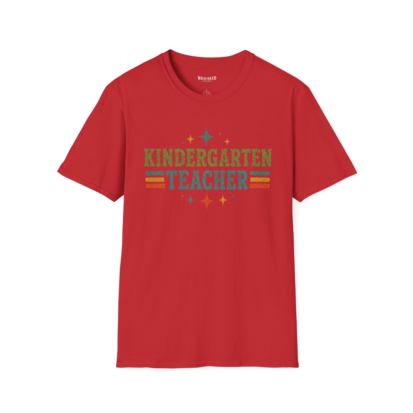 Kindergarten Teacher Shirt | Back to School Teacher Tee | Retro Grade Level Graphic T-Shirt
