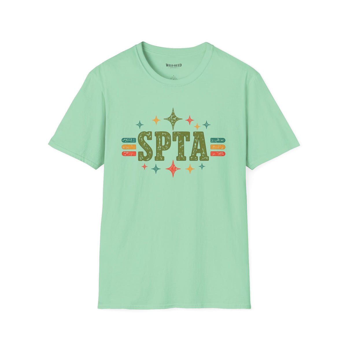 SPTA Retro Collegiate Graphic Tee | School Support Staff Shirt
