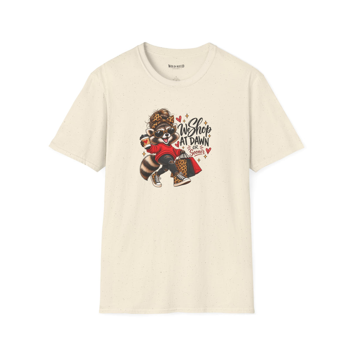 We Shop at Dawn Raccoon Shirt | Funny Black Friday Tee