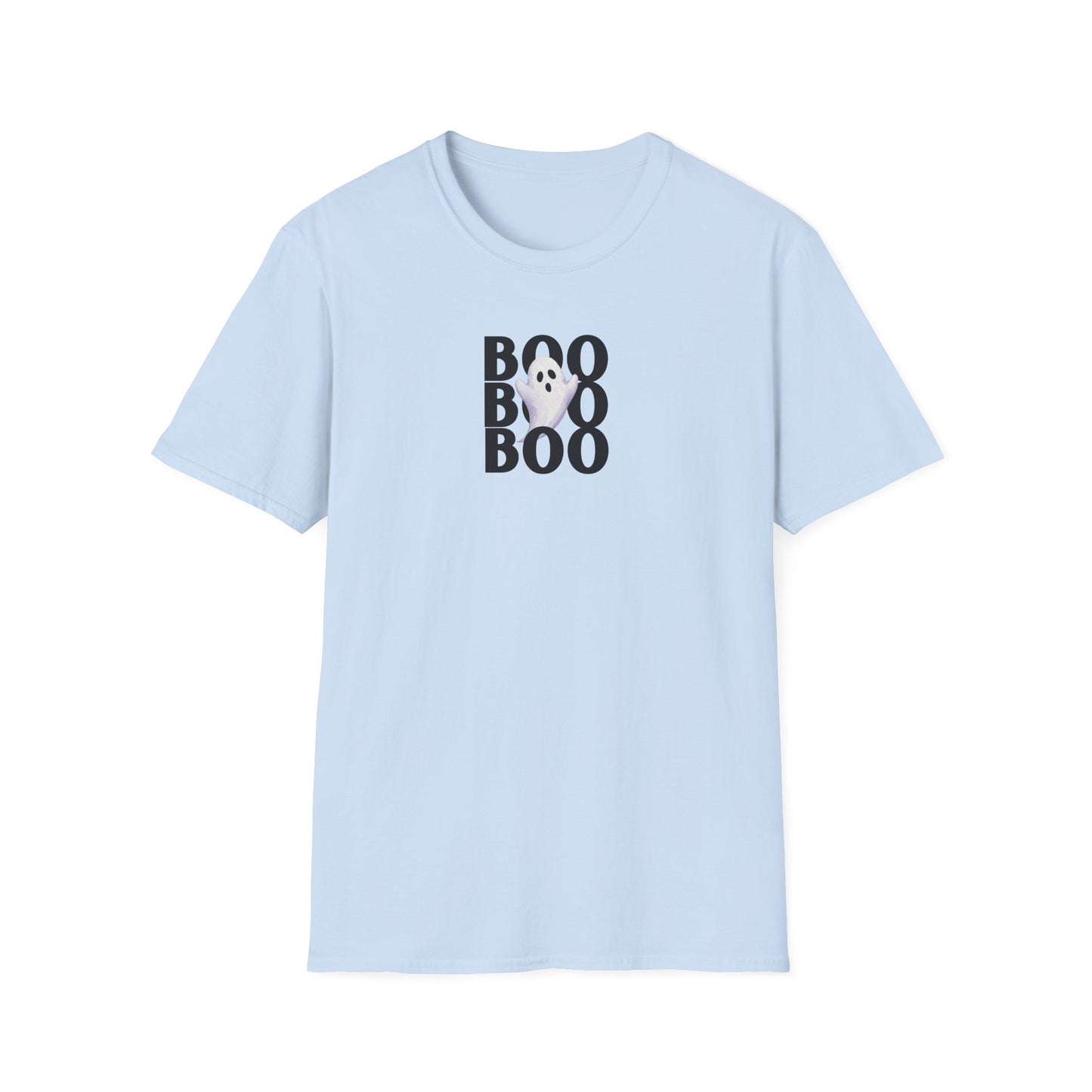 Boo Boo Boo Ghost Halloween T-Shirt | Cute Minimalist Spooky Tee
