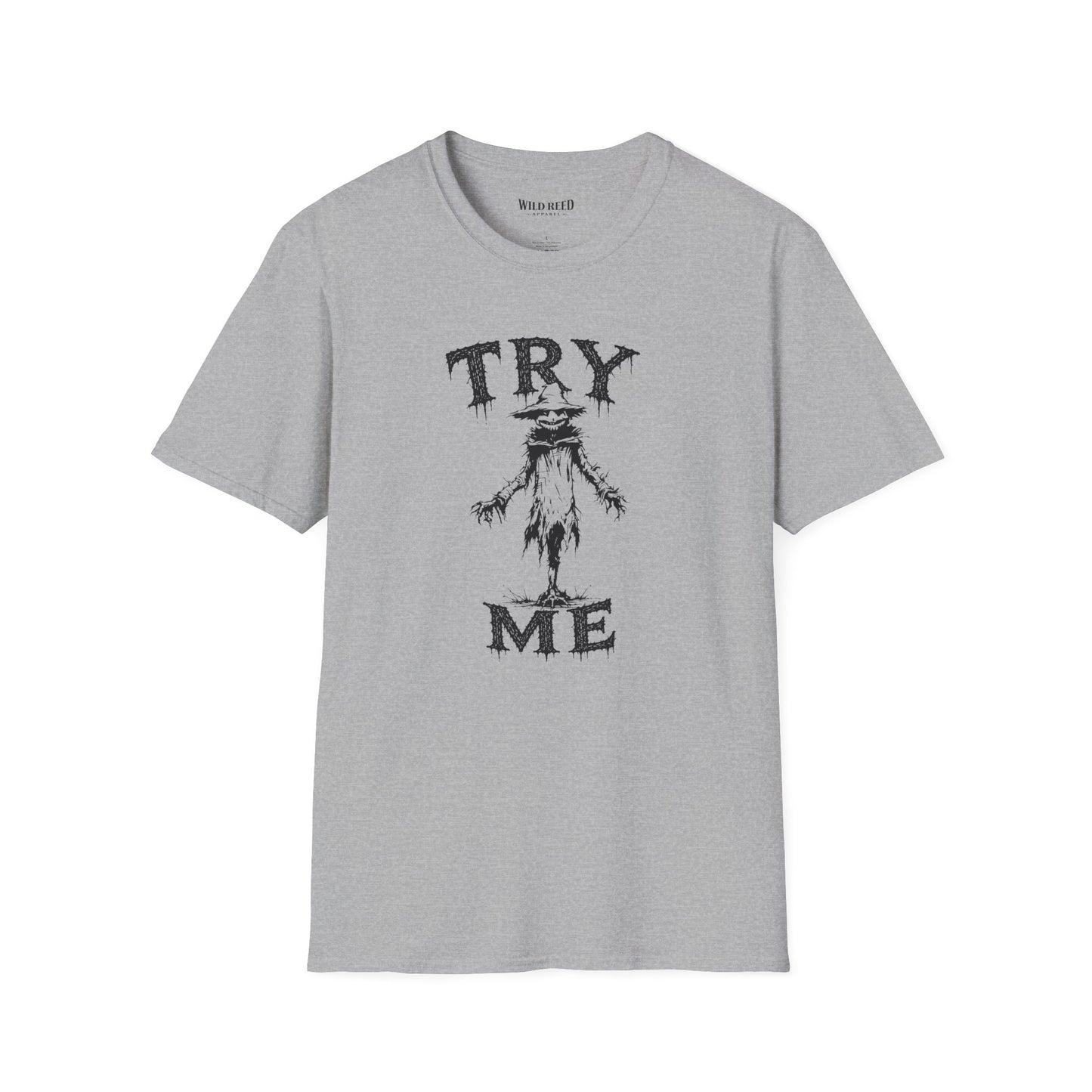Try Me Creepy Scarecrow Halloween T-Shirt
