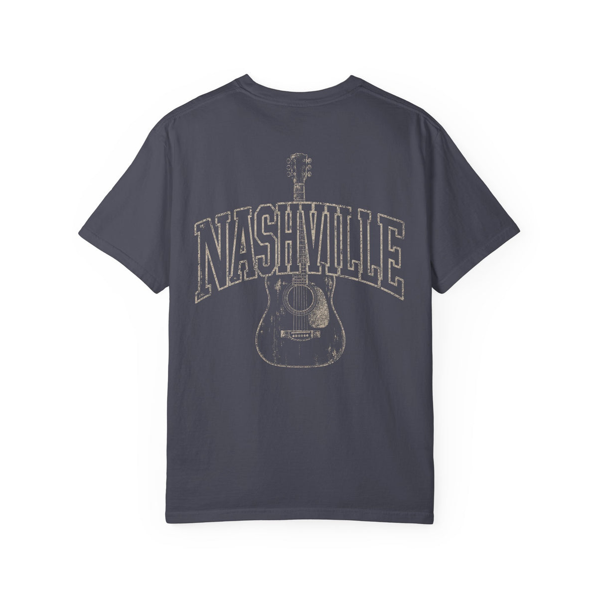 Nashville Guitar Graphic Tee | Vintage Country Music Shirt | Front & Back Print