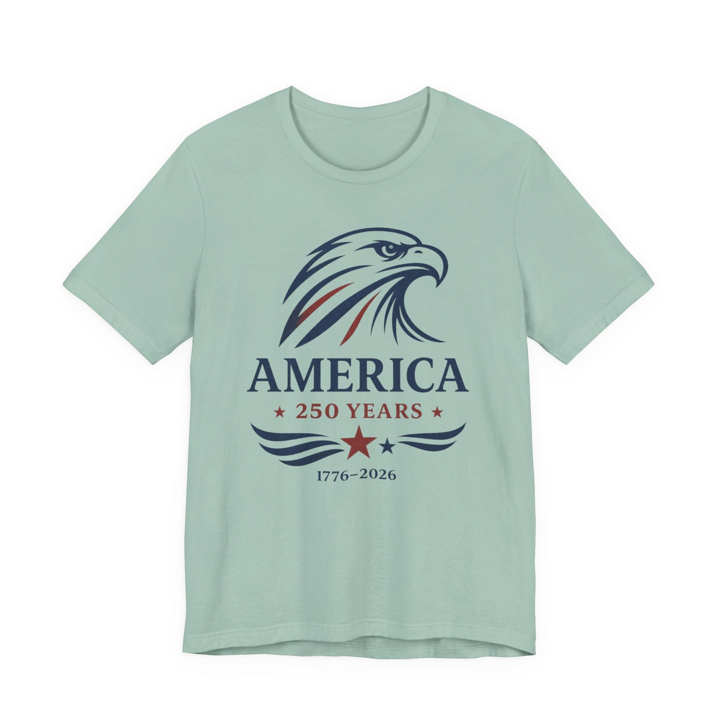 America 250 Years Eagle Graphic Tee • 1776–2026 Patriotic Shirt • Vintage USA Independence T-Shirt • Wild Reed Apparel