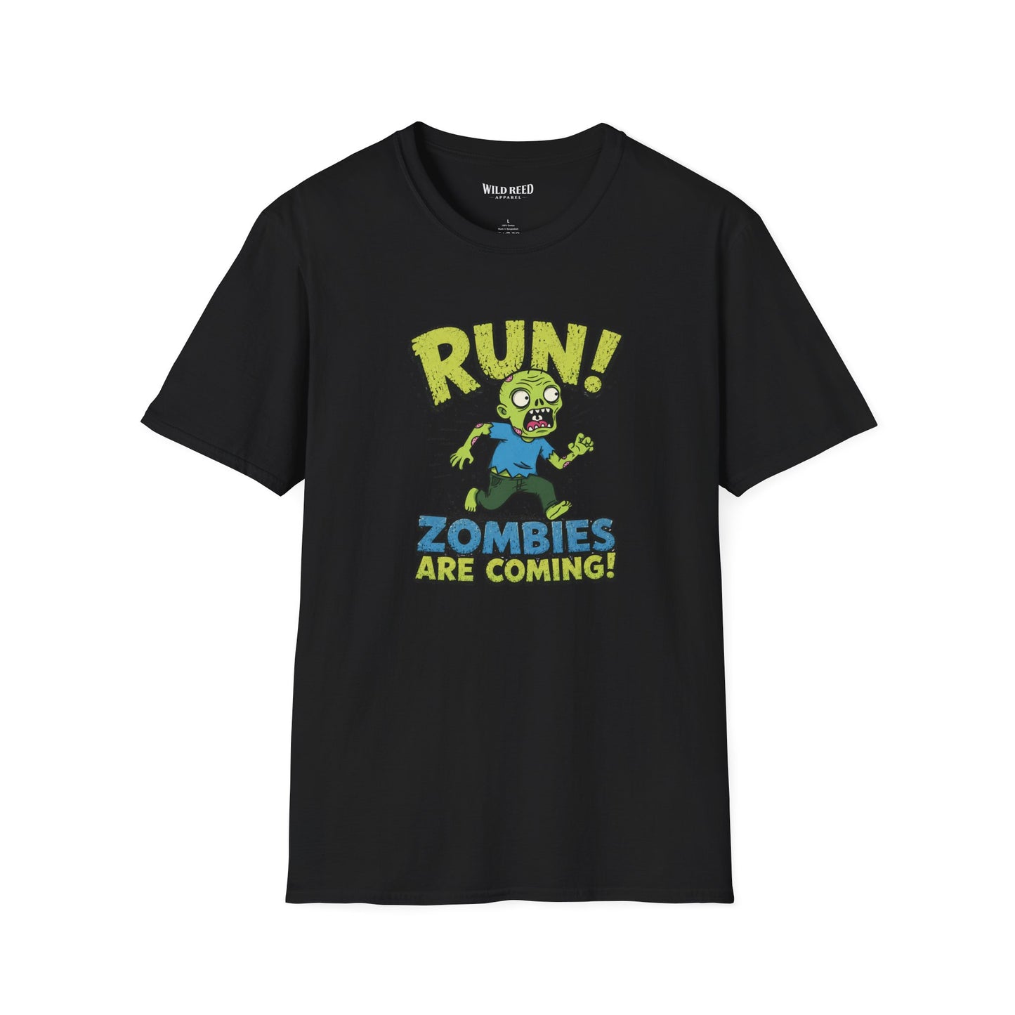 Run! Zombies Are Coming Funny Zombie Graphic Tee