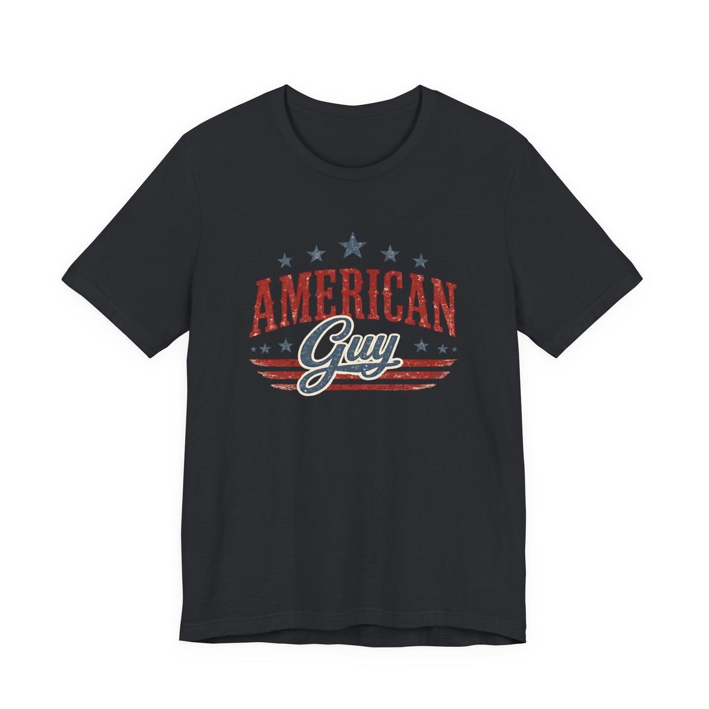 American Guy Graphic Tee • Patriotic Shirt • Vintage Americana T Shirt • Bella Canvas 3001 • 4th of July Shirt • Country Style Men’s Tee