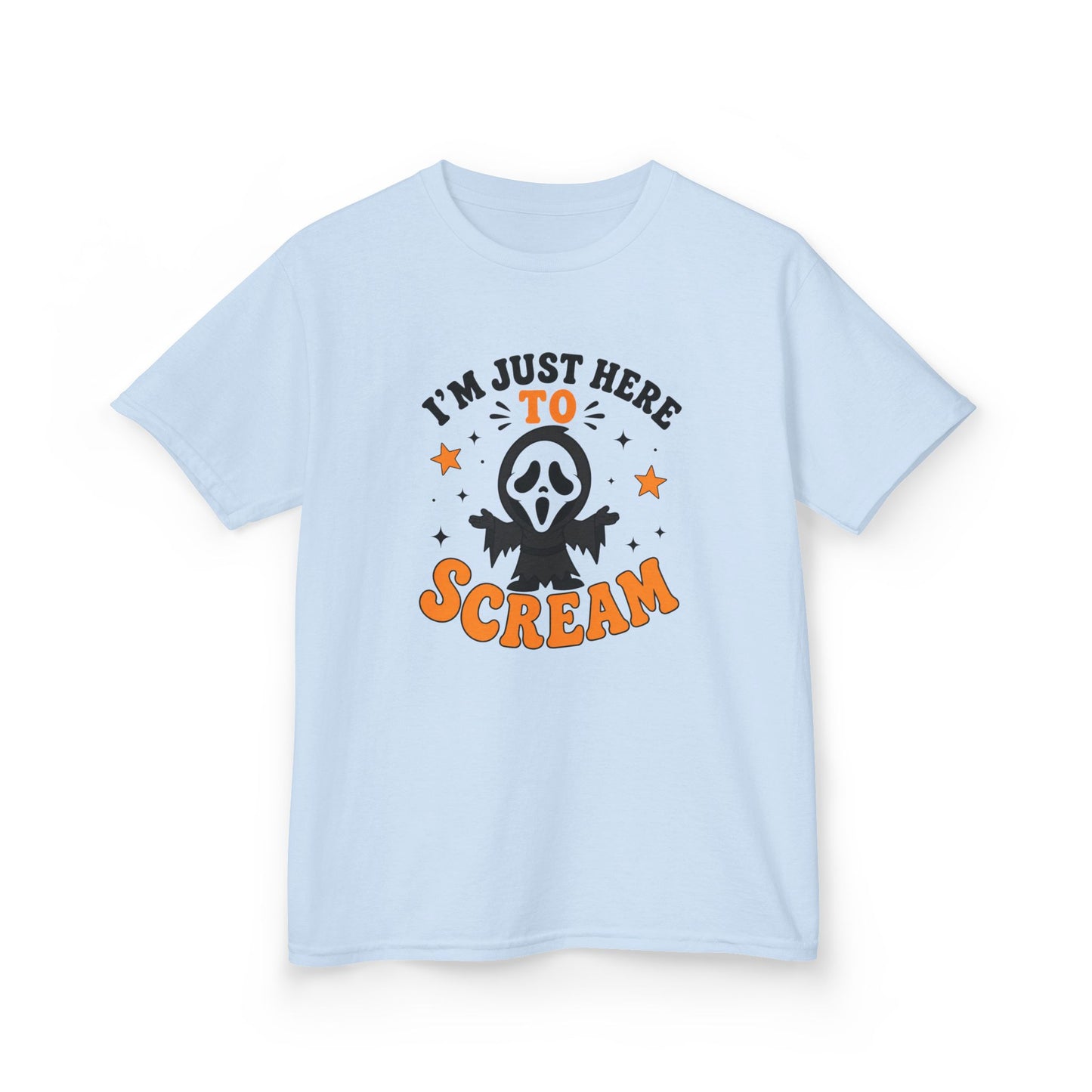 I'm Just Here to Scream Kids Shirt