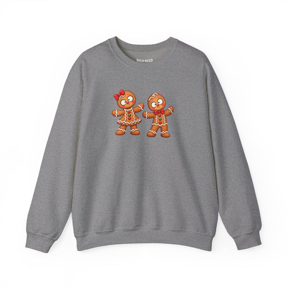 Gingerbread Couple Christmas Sweatshirt | Gildan 18000