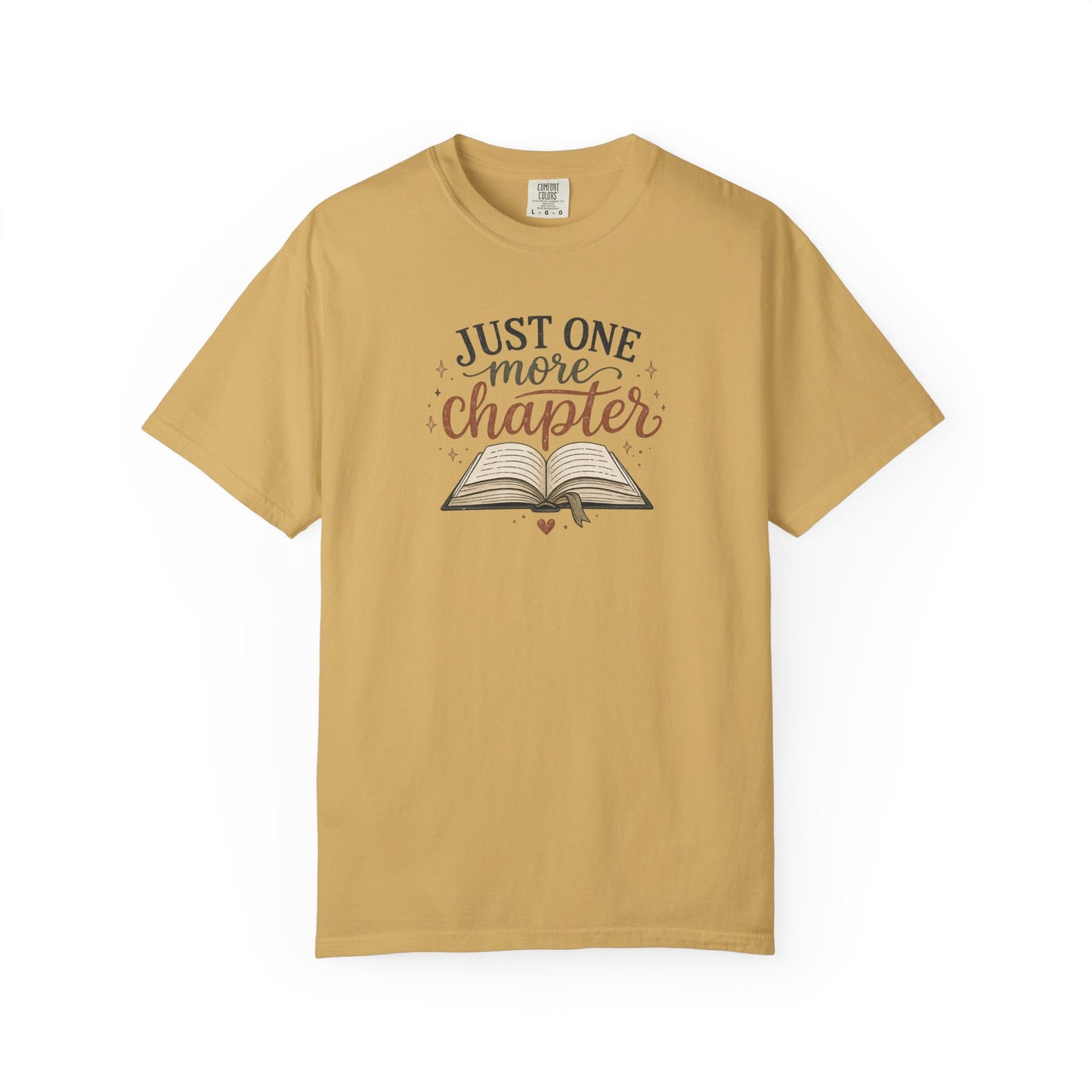 Just One More Chapter Shirt, Book Lover T-Shirt, Reader Graphic Tee, Cozy Reading Shirt, Bibliophile Gift, Bookish Tee