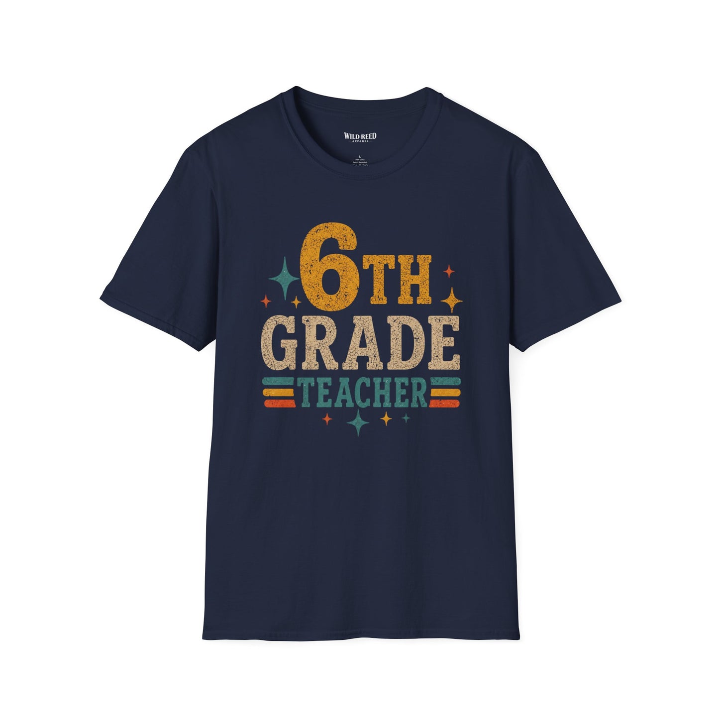 6th Grade Teacher Shirt, Retro Teacher Tee, Sixth Grade Shirt, Back to School Shirt, Teacher Gift, Classroom Shirt, Educator Tee