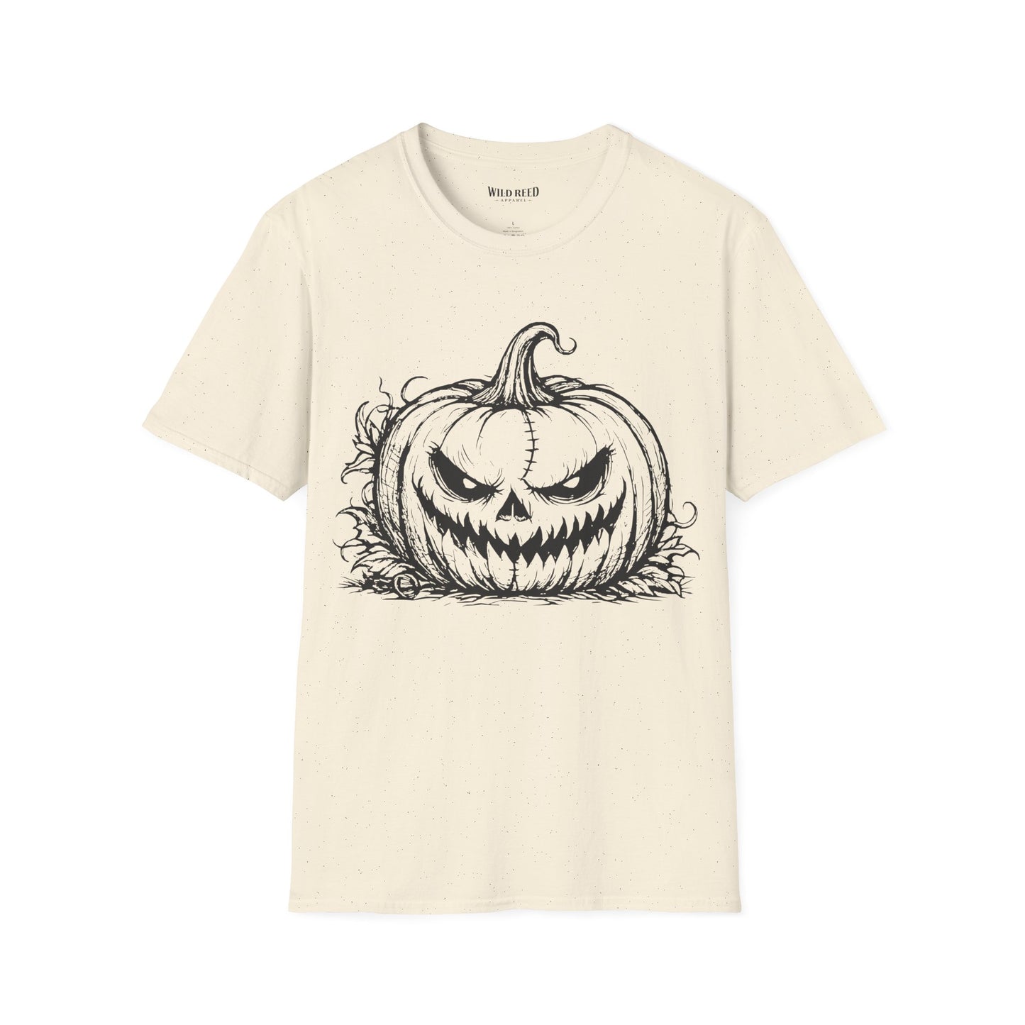 Vintage Sinister Jack O'Lantern Halloween Graphic T-Shirt | Spooky Pumpkin Tee