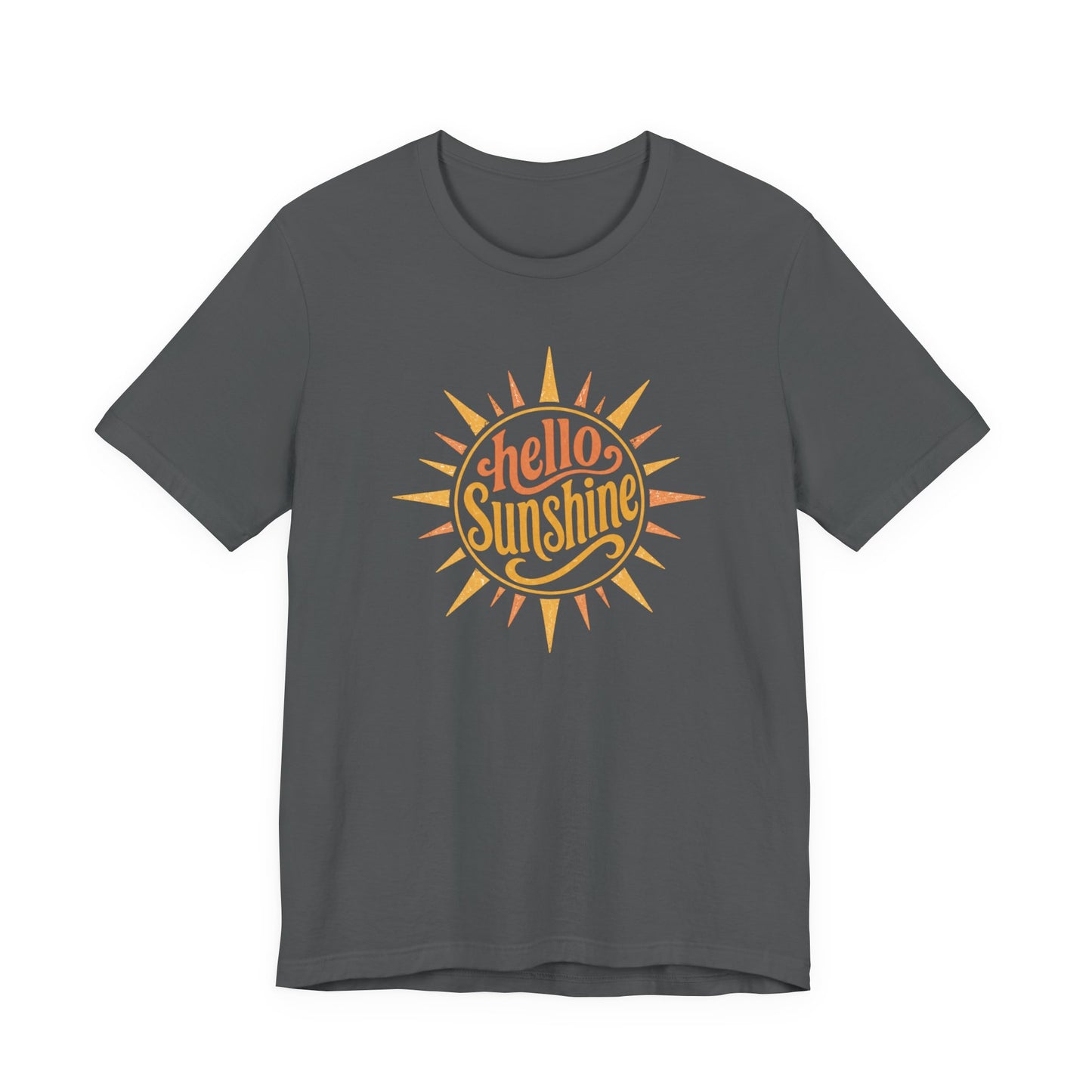 Hello Sunshine Retro Graphic Tee | Bella Canvas Summer Shirt | Vintage Sunshine Shirt | Cute Vacation Tee | Wild Reed Apparel